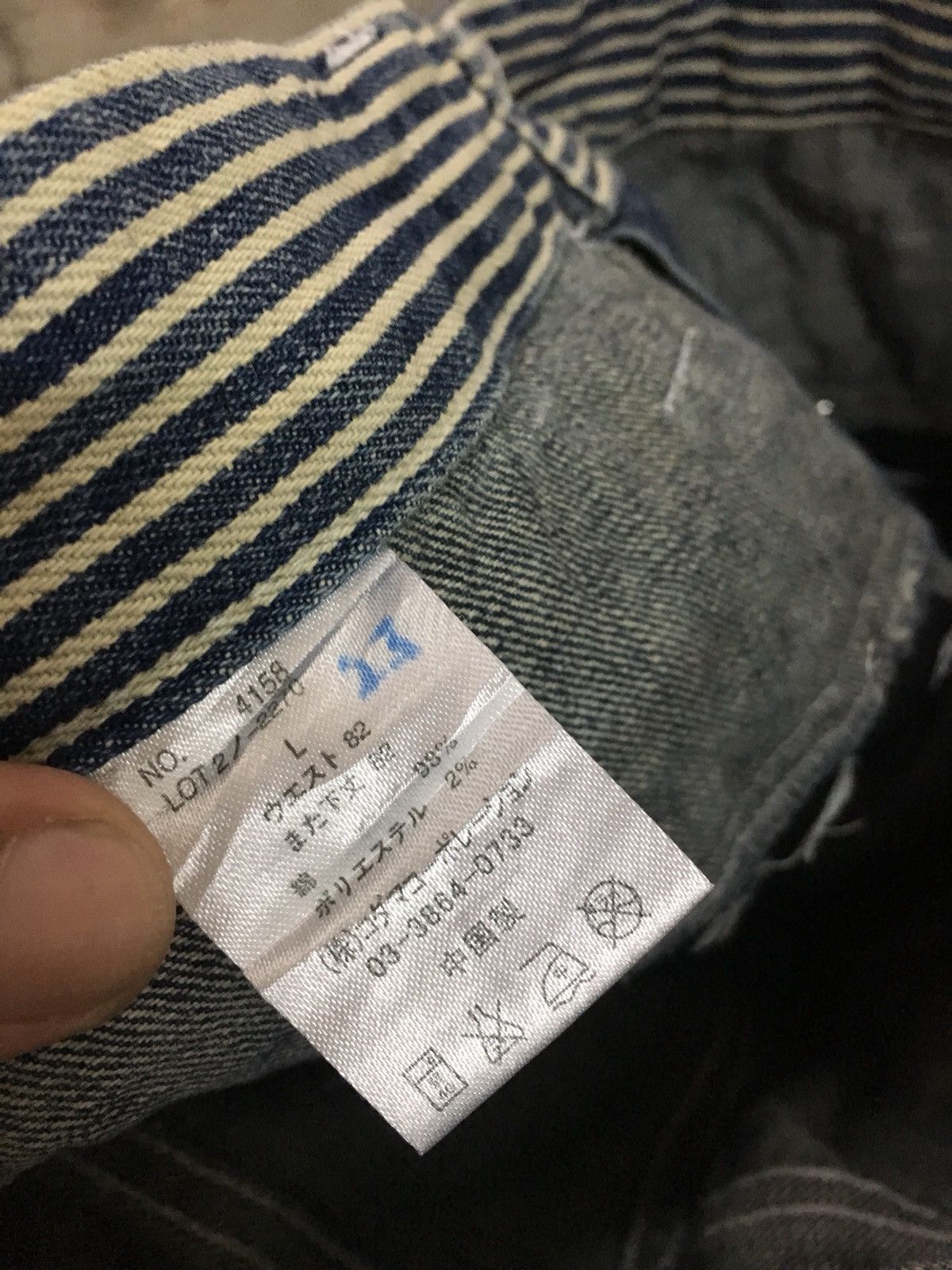 Designer Dominate Handcrafted Jeans Denim Rare Design Size US 33 - 9 Thumbnail