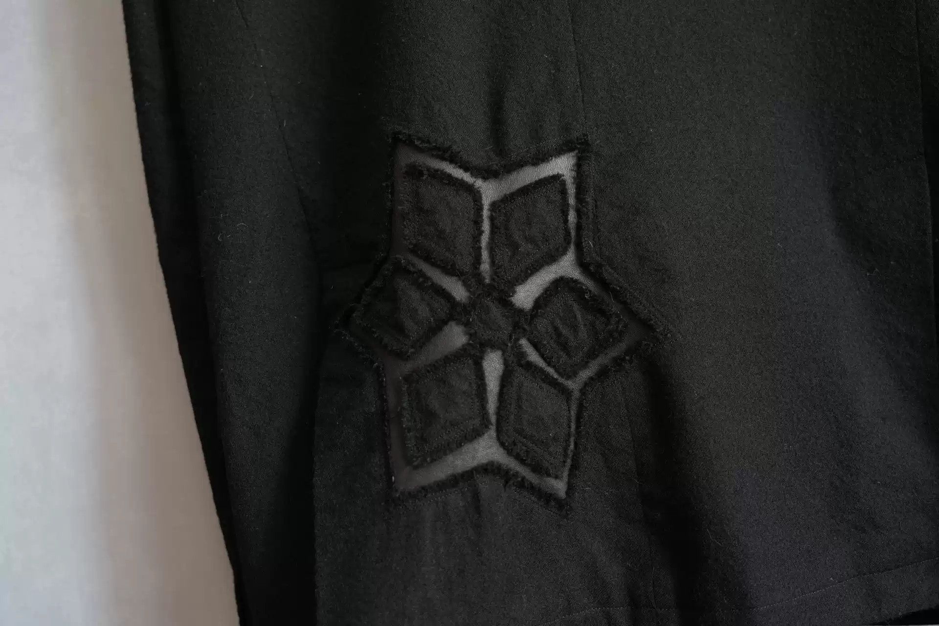 Yohji Yamamoto Yohji Yamamoto 03AW Patchwork Patterned Wool Jacket Size US XL / EU 56 / 4 - 6 Thumbnail
