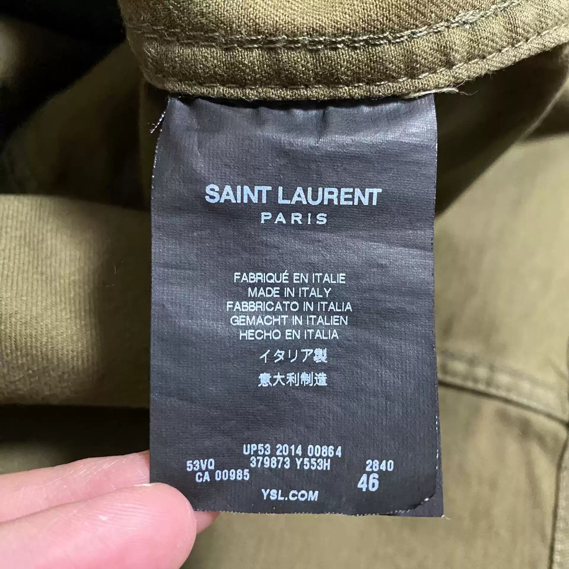 Saint Laurent Paris Saint Laurent slp15ss embroidered safari jacket Size US M / EU 48-50 / 2 - 4 Thumbnail