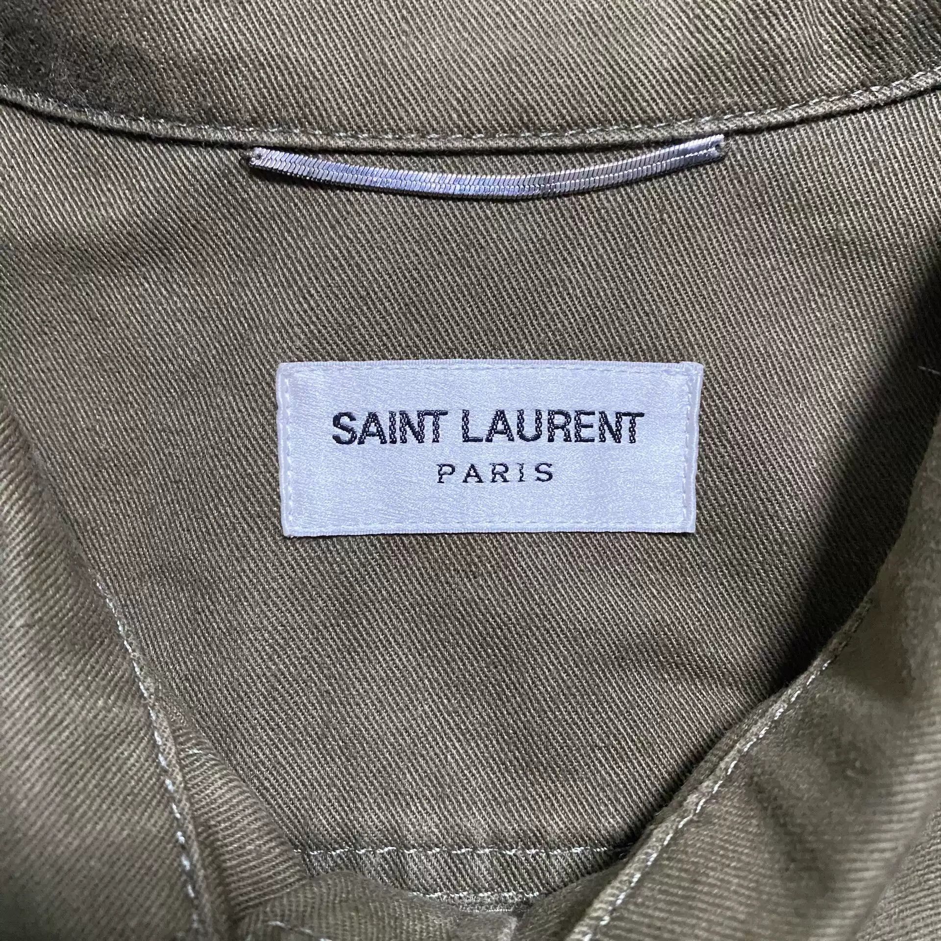 Saint Laurent Paris Saint Laurent slp15ss embroidered safari jacket Size US M / EU 48-50 / 2 - 3 Thumbnail
