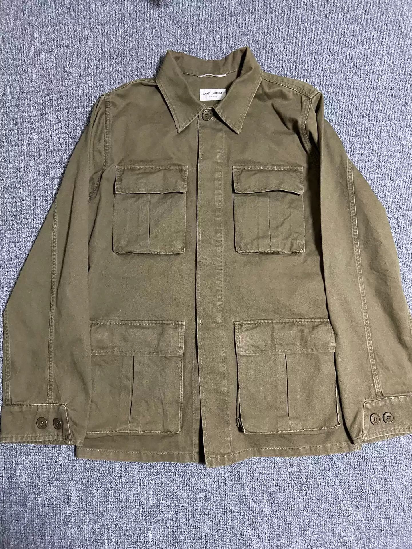 Saint Laurent Paris Saint Laurent slp15ss embroidered safari jacket Size US M / EU 48-50 / 2 - 2 Thumbnail