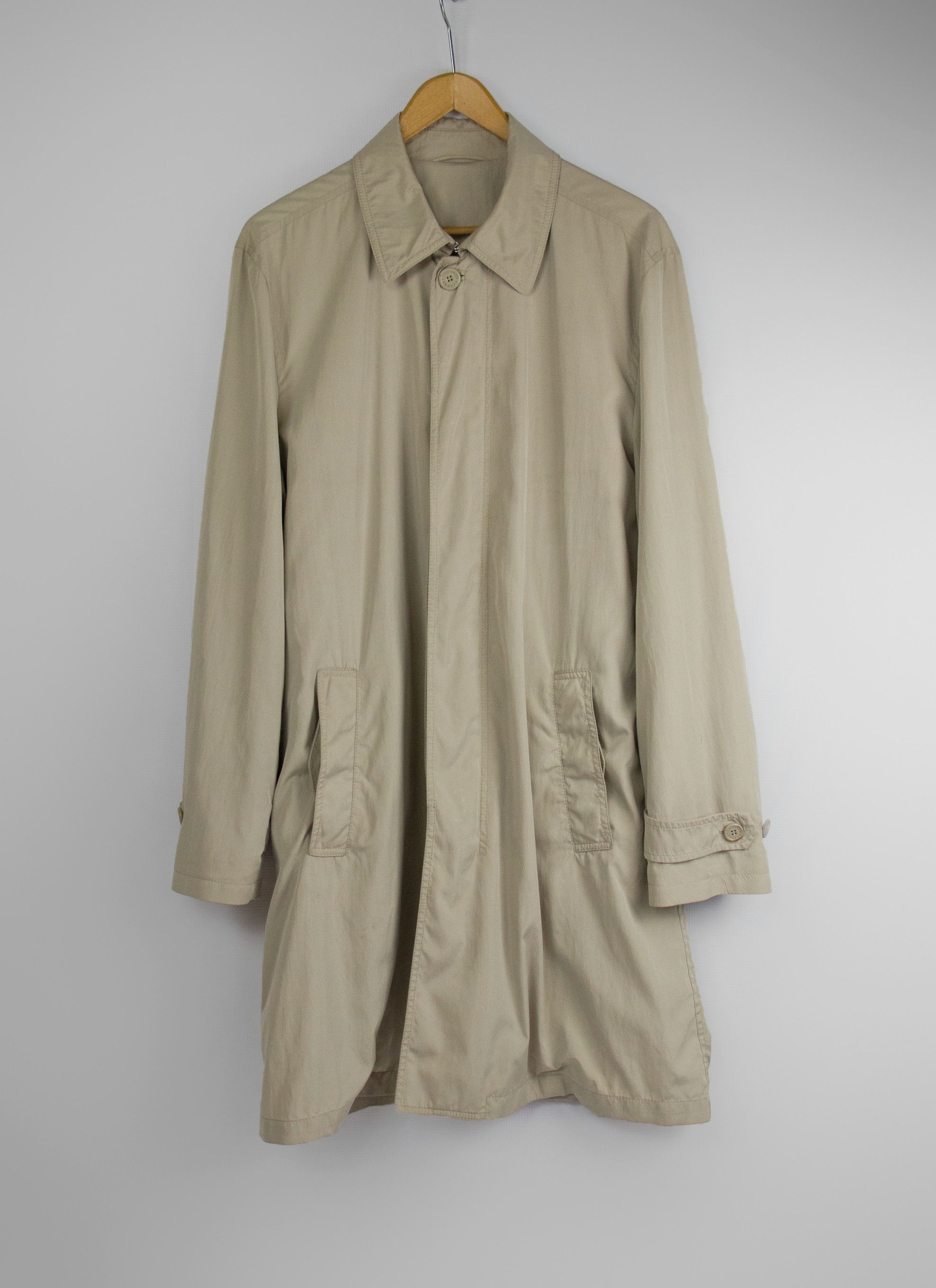 Ermenegildo Zegna Ermenegildo Zegna Lightweight Khaki Brown Mac Coat, US 42R Size US L / EU 52-54 / 3 - 7 Thumbnail