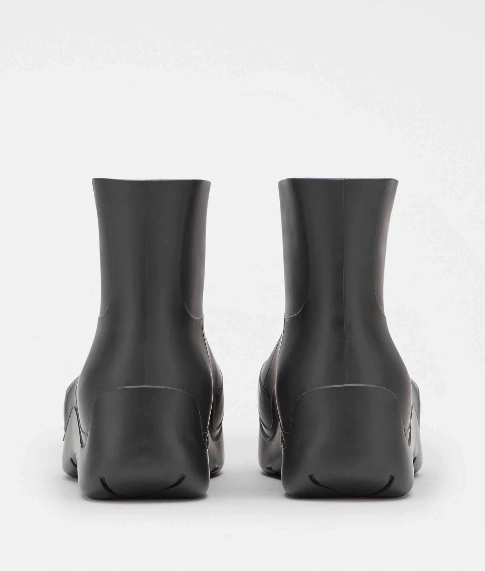 Bottega Veneta Black Puddle Rubber Boots Size US 12 / EU 45 - 3 Thumbnail