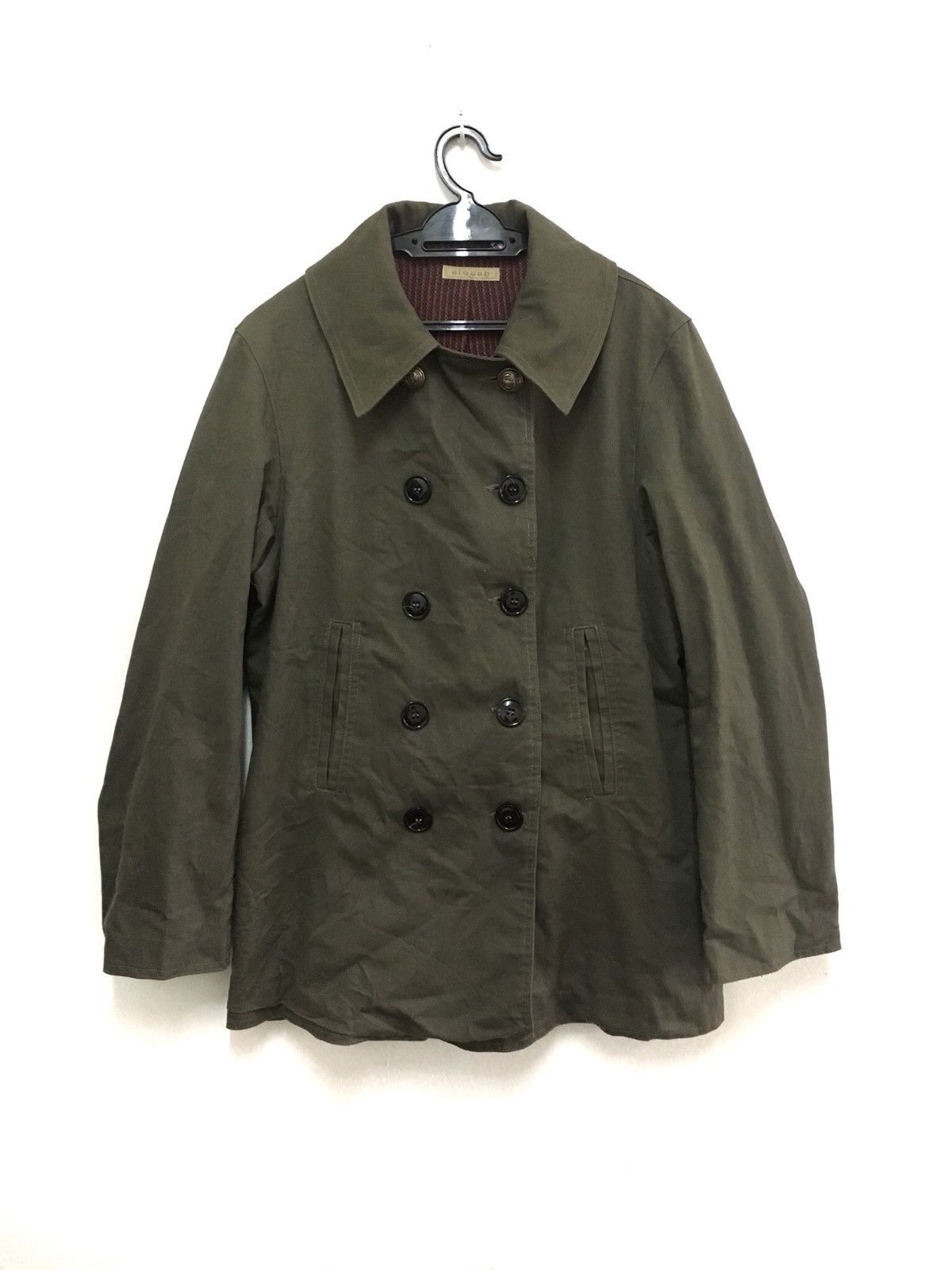 Vintage Slouch Army Button Up Jacket Usa Size US L / EU 52-54 / 3 - 1 Thumbnail