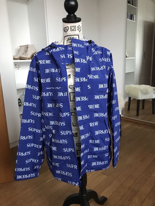 Supreme Reflective Repeat Taped Seam Jacket | Grailed