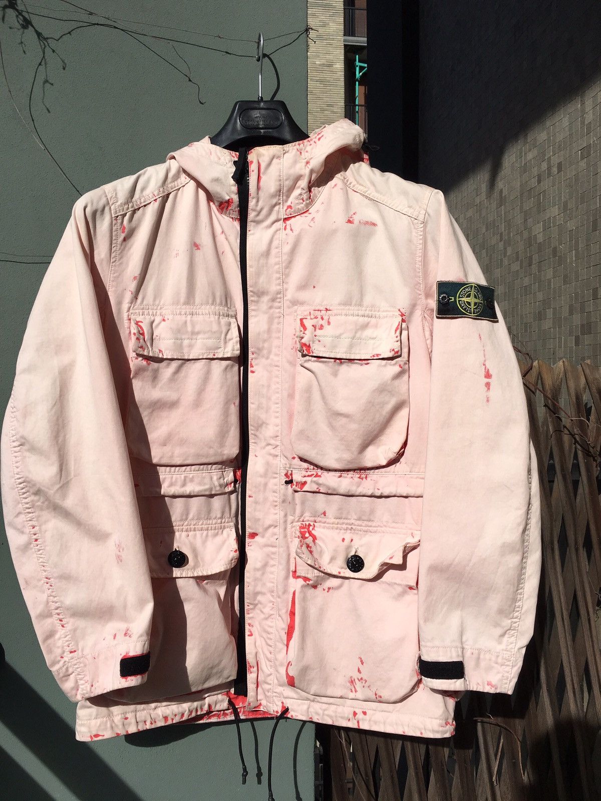 ジャケット・アウター STONE  17ss Hand Corrosion Parka stone_island_hand_corrosion_co