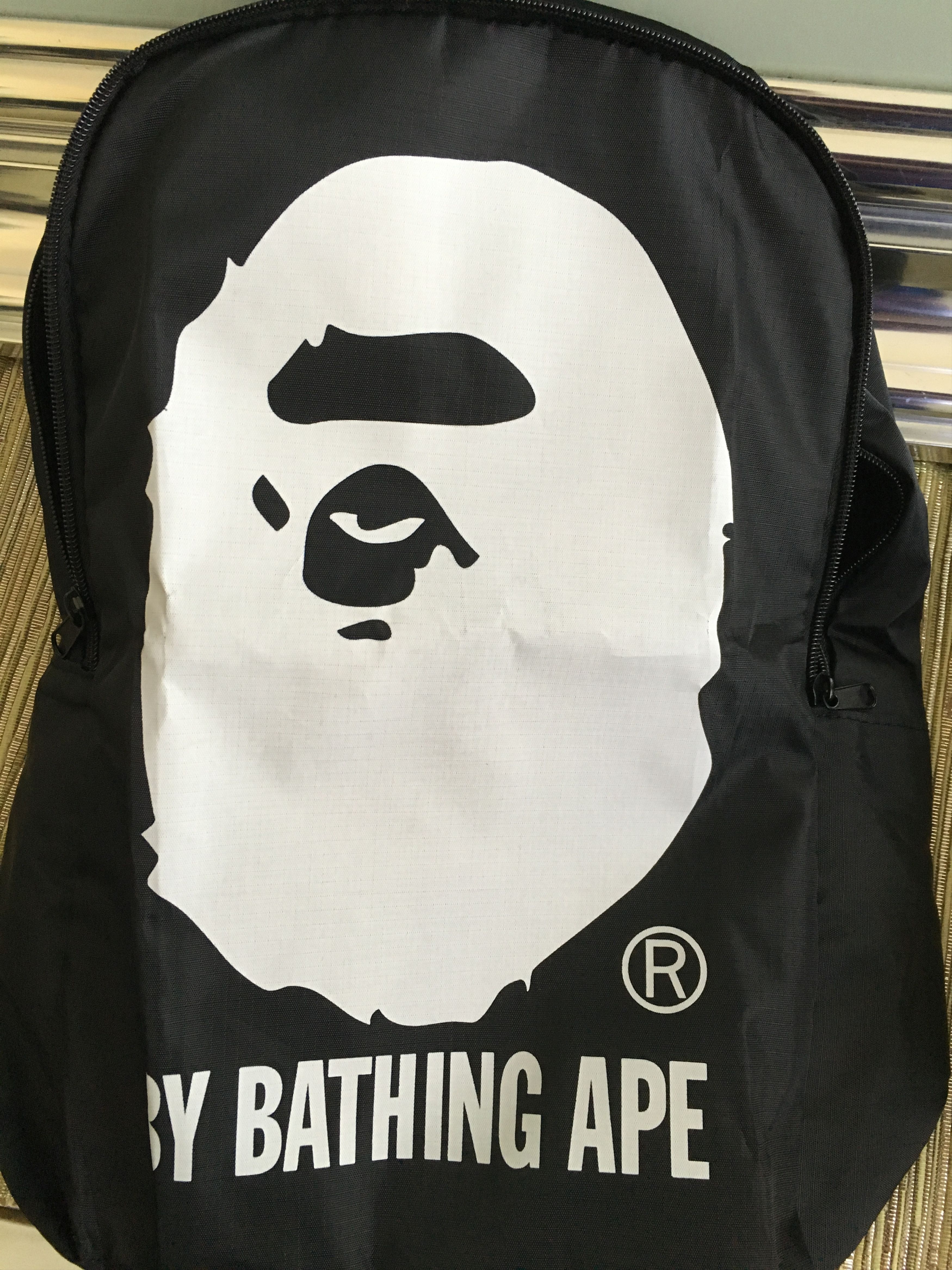 Bape AW15 Logo By Bathing Ape Bookbag Size ONE SIZE - 1 Preview
