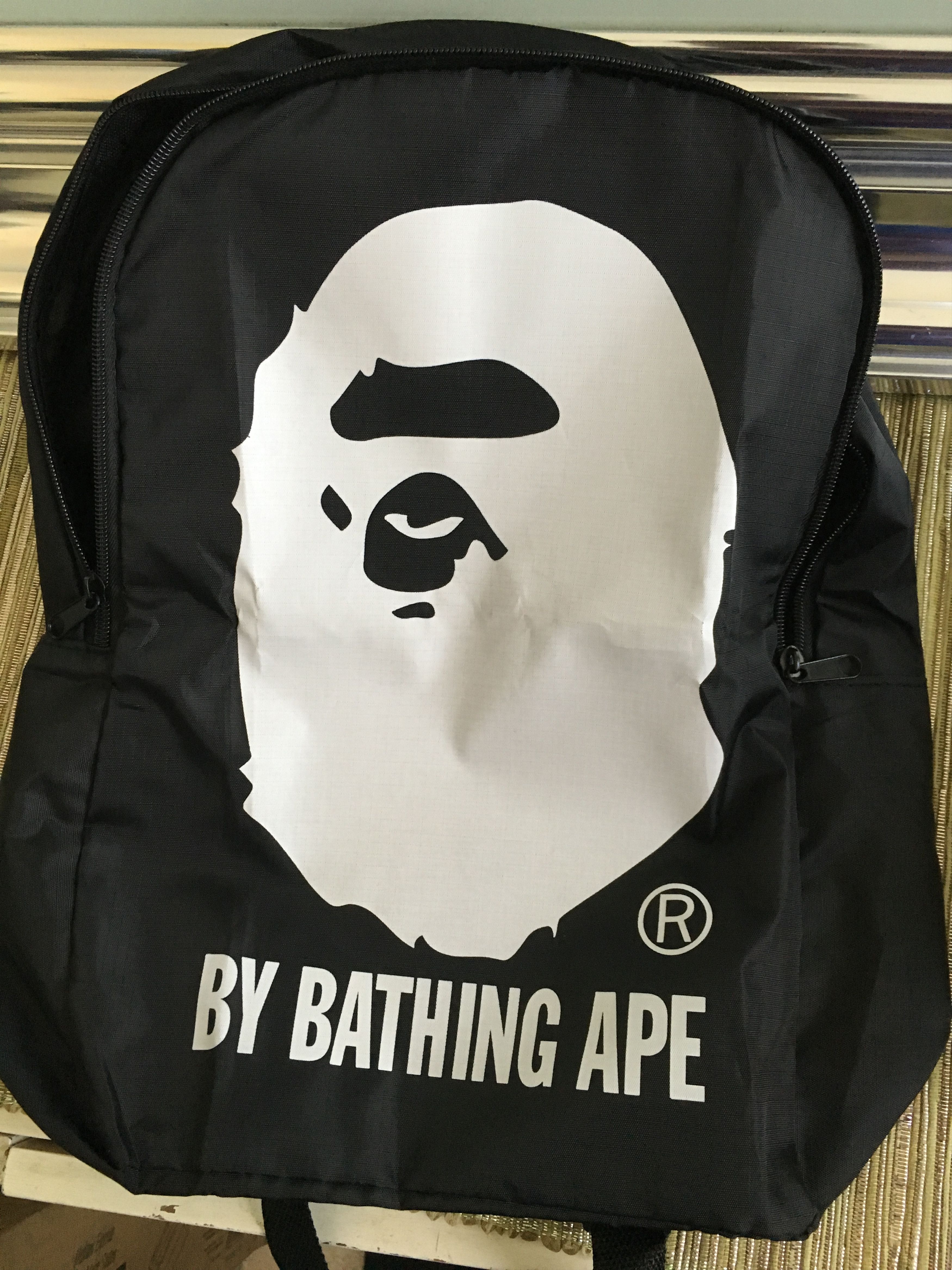 Bape AW15 Logo By Bathing Ape Bookbag Size ONE SIZE - 4 Thumbnail
