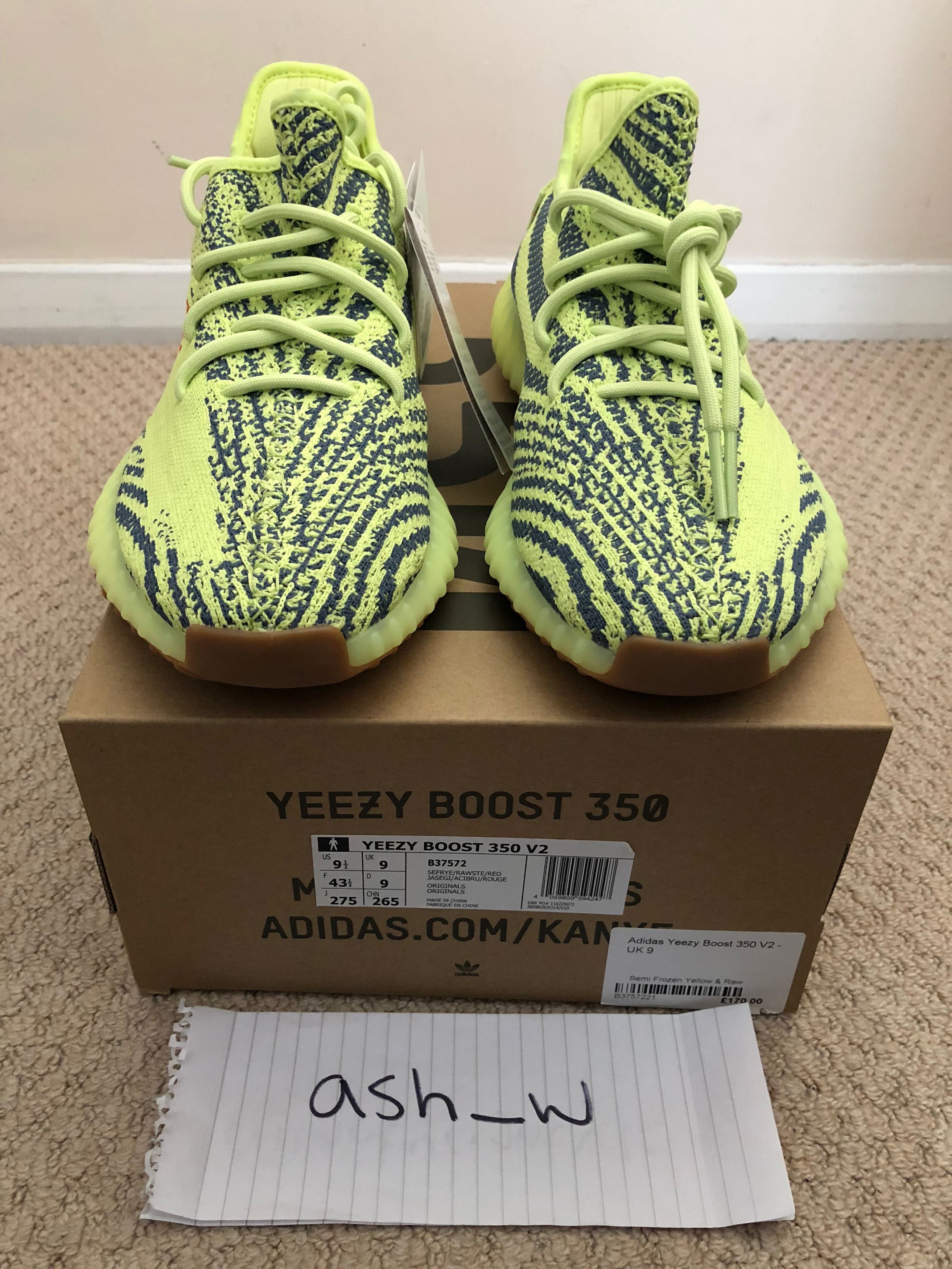 Adidas Adidas Yeezy Boost 350 V2 Semi Frozen Yellow | Grailed