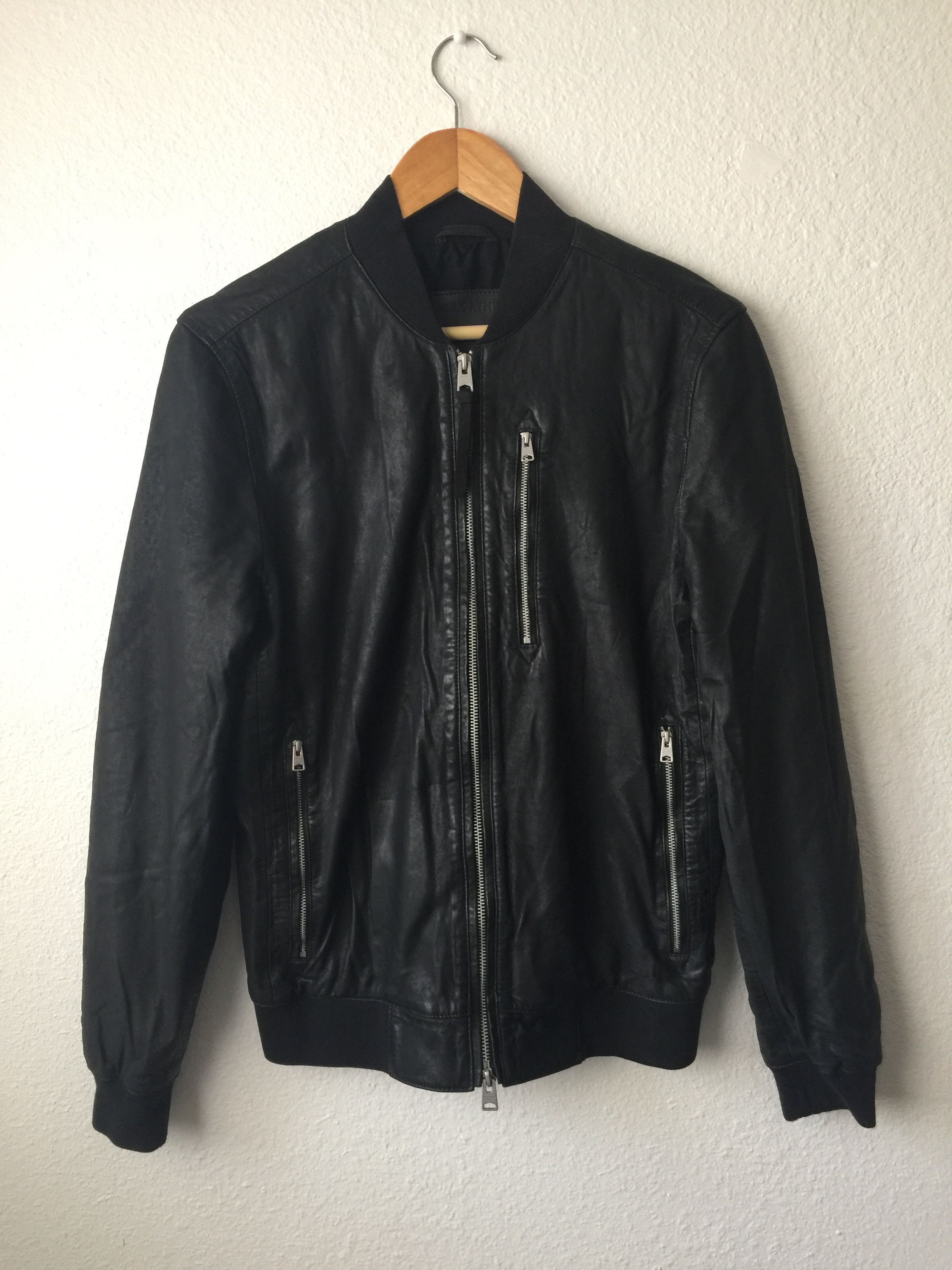 Allsaints Kino Leather Bomber Jacket | Grailed