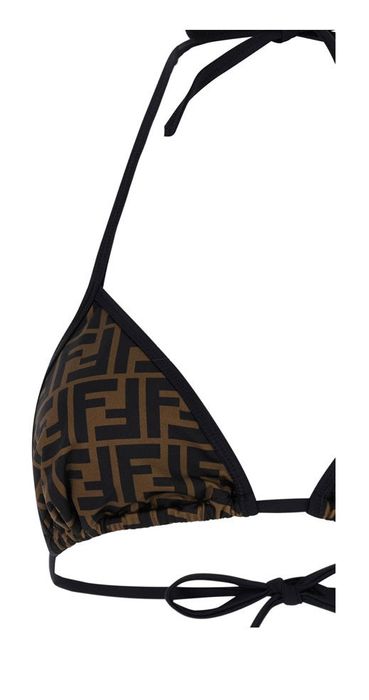 Fendi black best sale lycra bikini