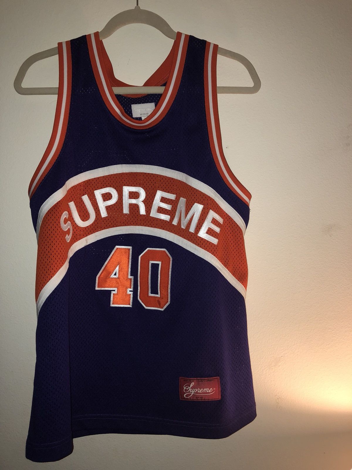 Supreme Curve Basketball Jersey | Grailed