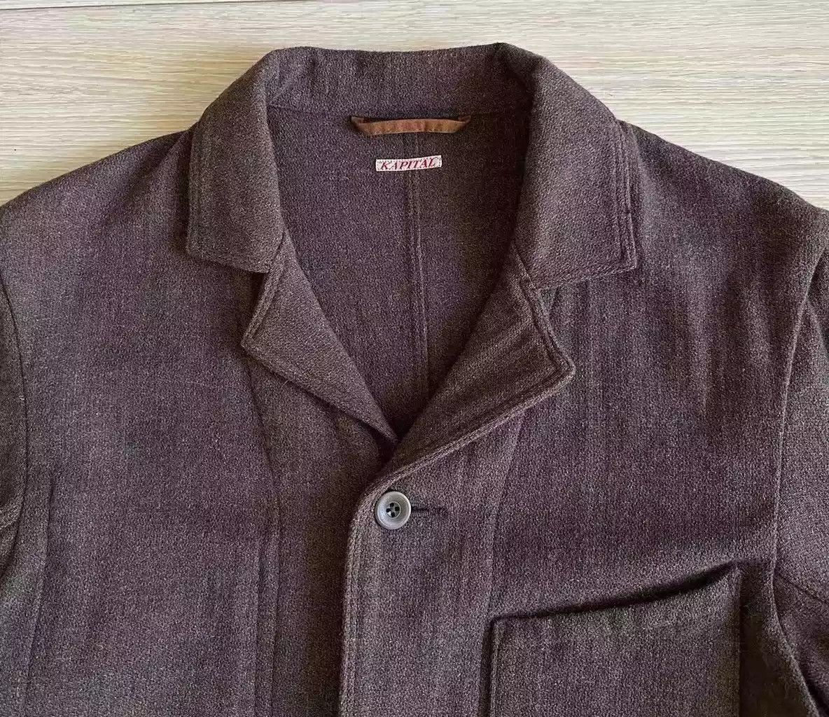 Kapital KAPITAL wool casual three-bag suit jacket coat Size US L / EU 52-54 / 3 - 3 Thumbnail