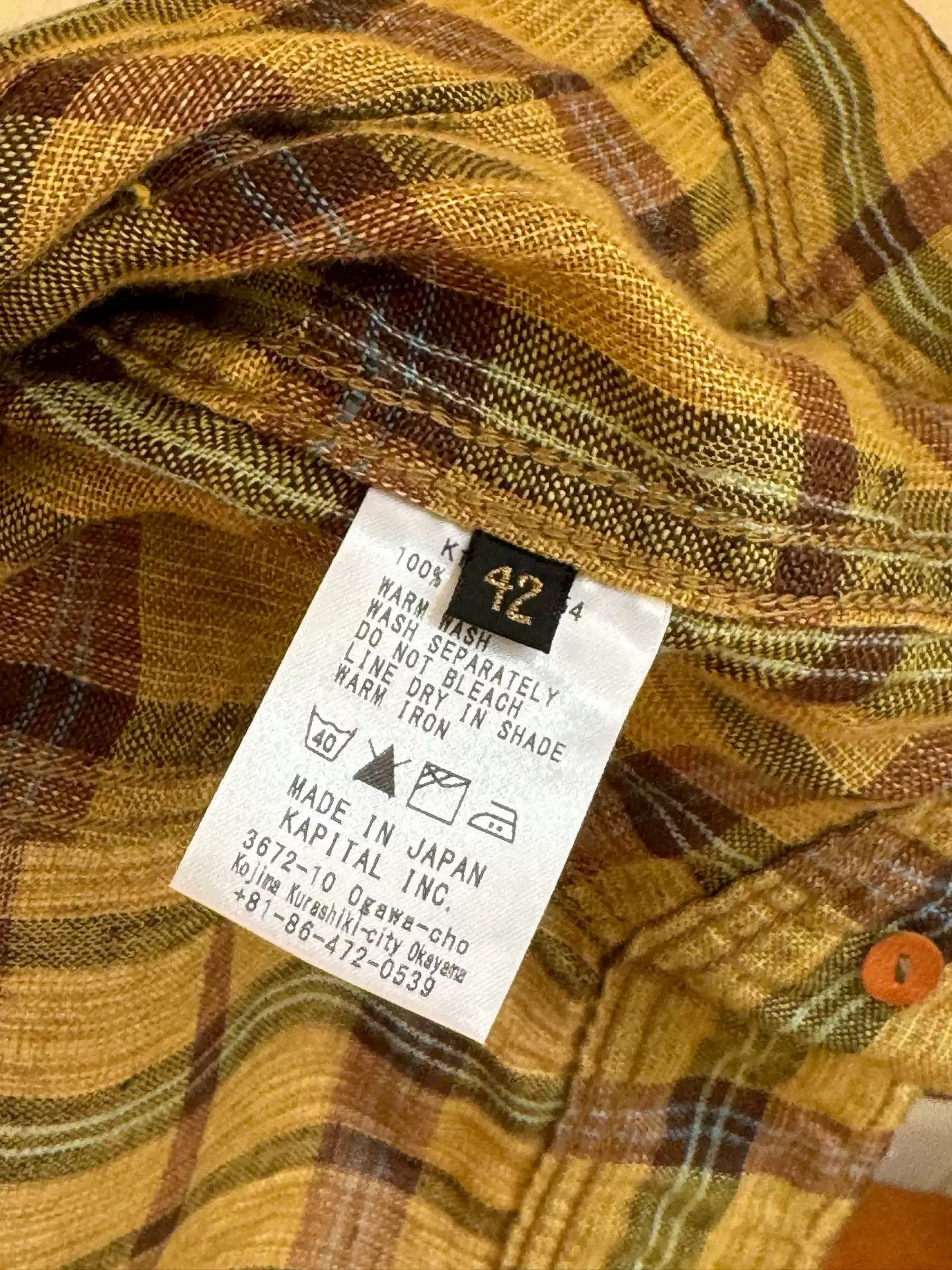 Kapital Kapital plaid shirt Size US M / EU 48-50 / 2 - 3 Thumbnail
