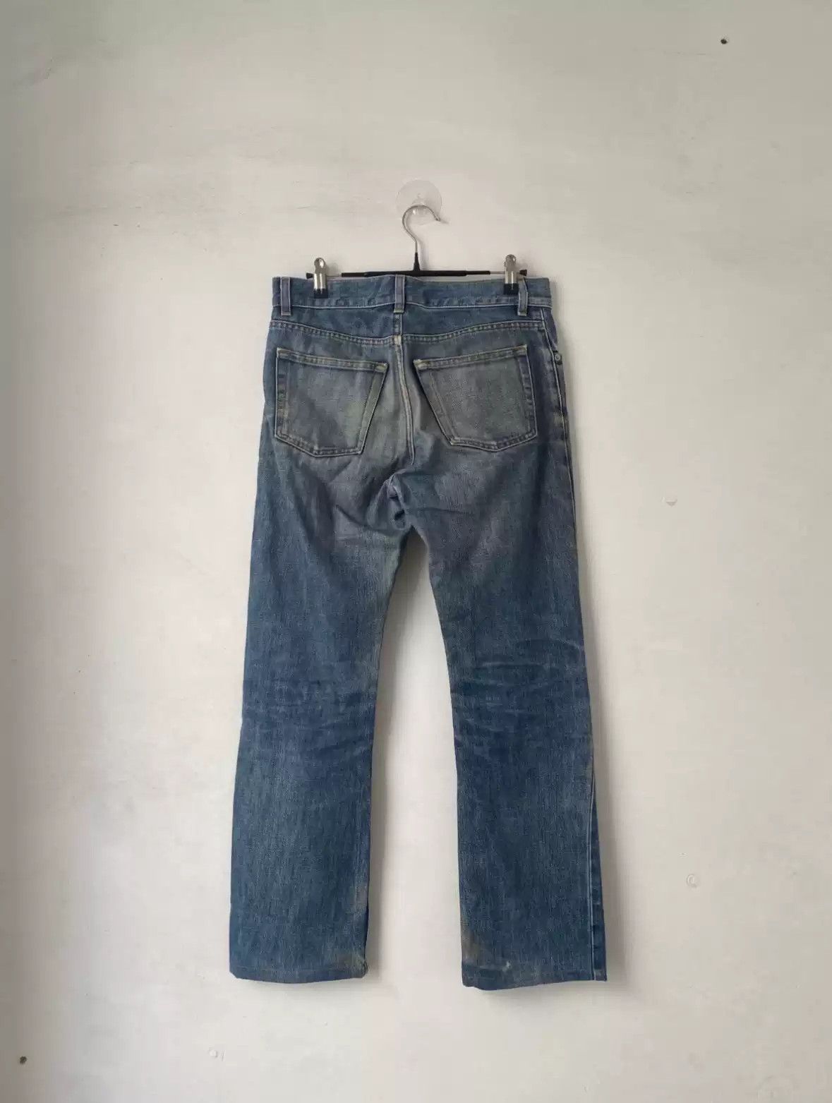 HELMUT LANG 1997年 rubber coated denim Helmut Lang Autumn / Winter 1997 Rubber Stripe Jeans – david