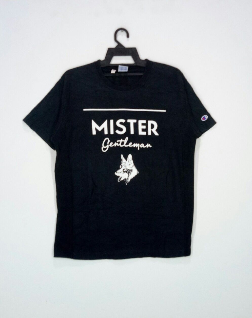 Champion Rare!! CHAMPION X MISTER GENTLEMAN T-shirt nice design