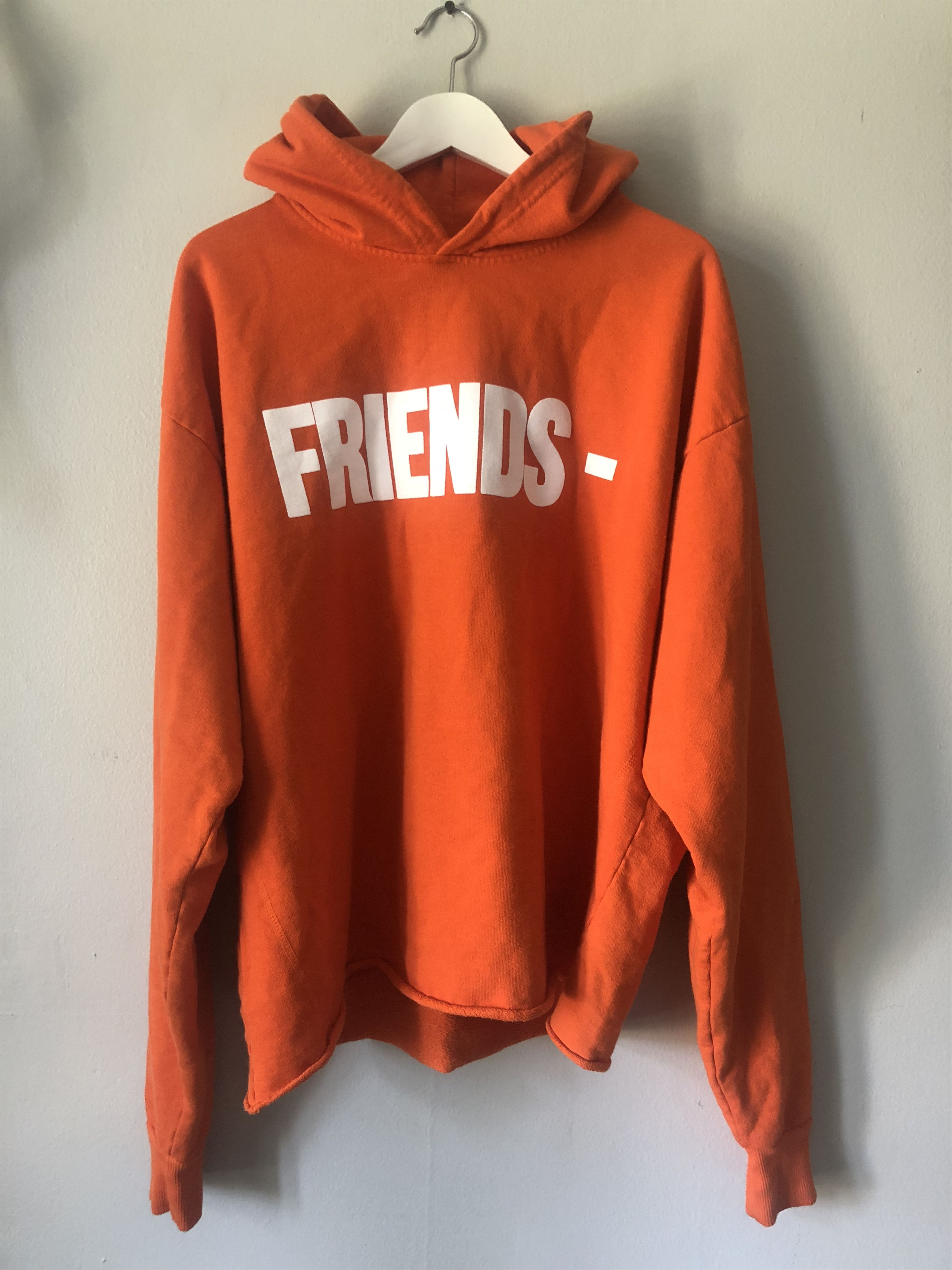 Orange vlone friends clearance hoodie