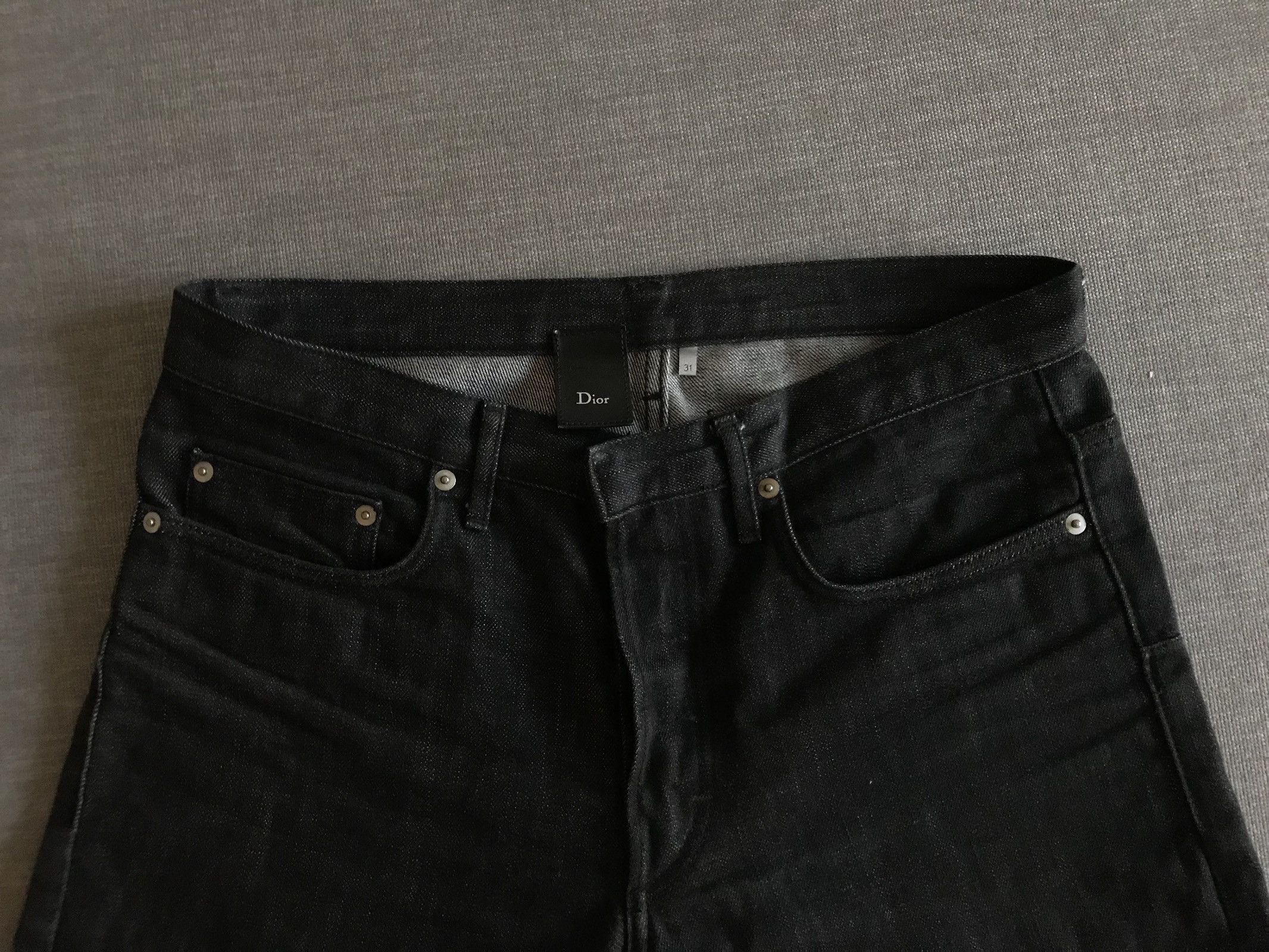 image of Dior Black Mij Tapered Jeans, Men's (Size 31)