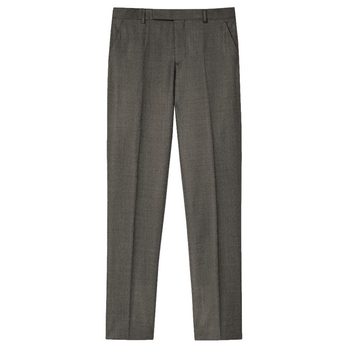Paul Smith Slim Grey Birdseye Tropical Wool Pants | Grailed