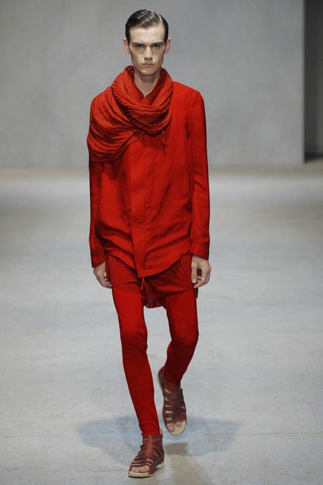 Red Draped Jacket Size 48
