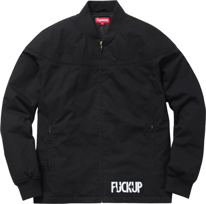 Supreme Supreme Fuck Up Derby Jacket Black | Grailed