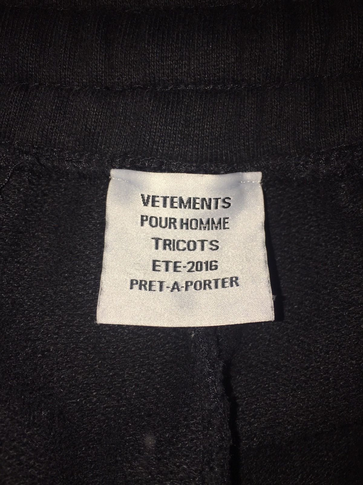 Vetements Black Logo Lounge Pant Size US 32 / EU 48 - 3 Thumbnail