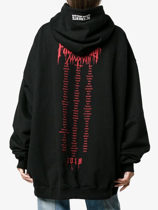 Vetements store cities hoodie