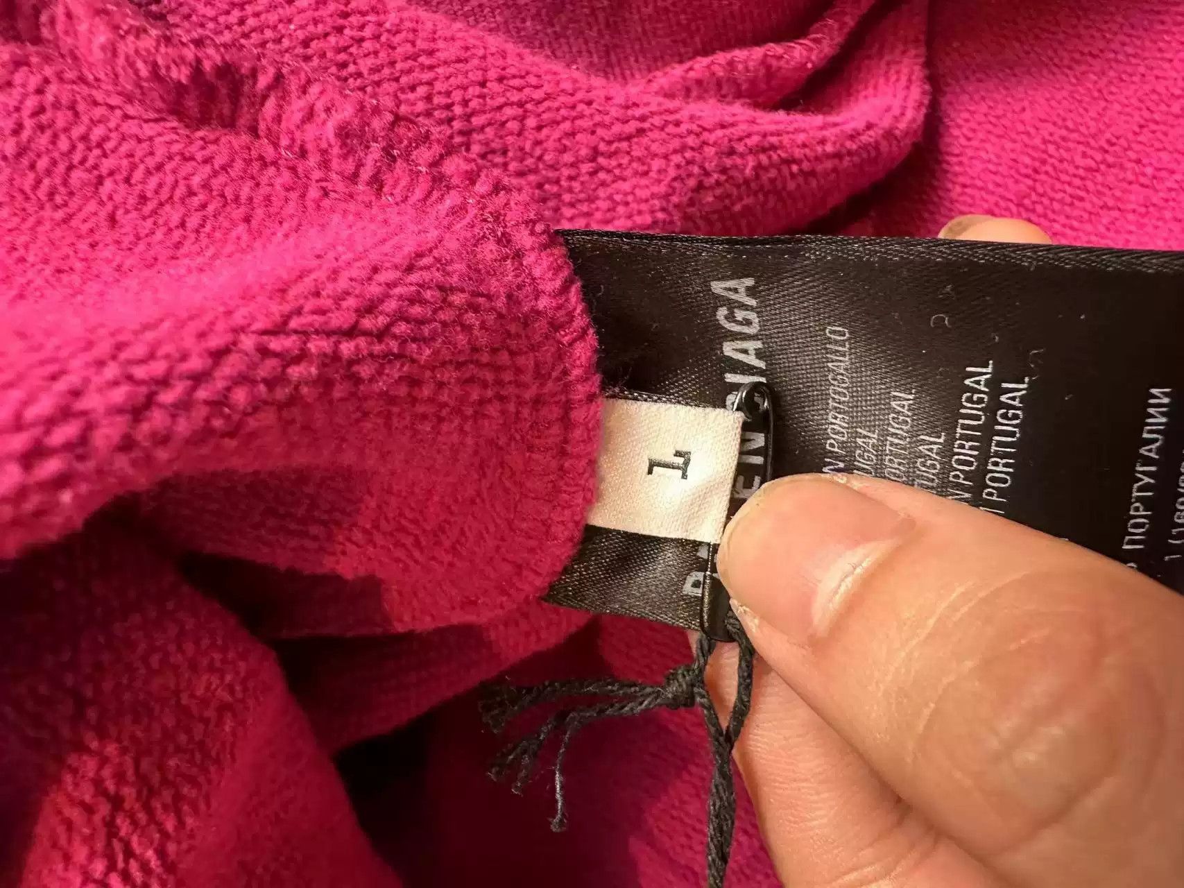 Balenciaga Balenciaga Rose-red Rainbow Lettered Hoodie Size US S / EU 44-46 / 1 - 5 Thumbnail