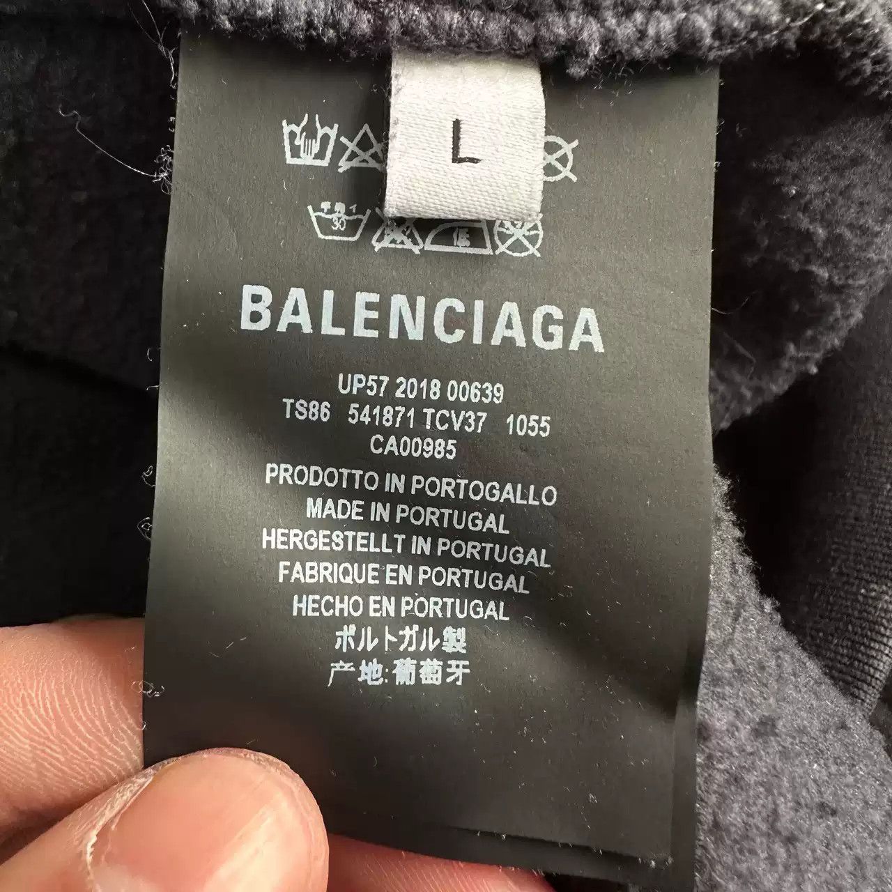 Balenciaga Balenciaga FW18 Speedhunters Figure-print Hoodie Size US L / EU 52-54 / 3 - 6 Thumbnail