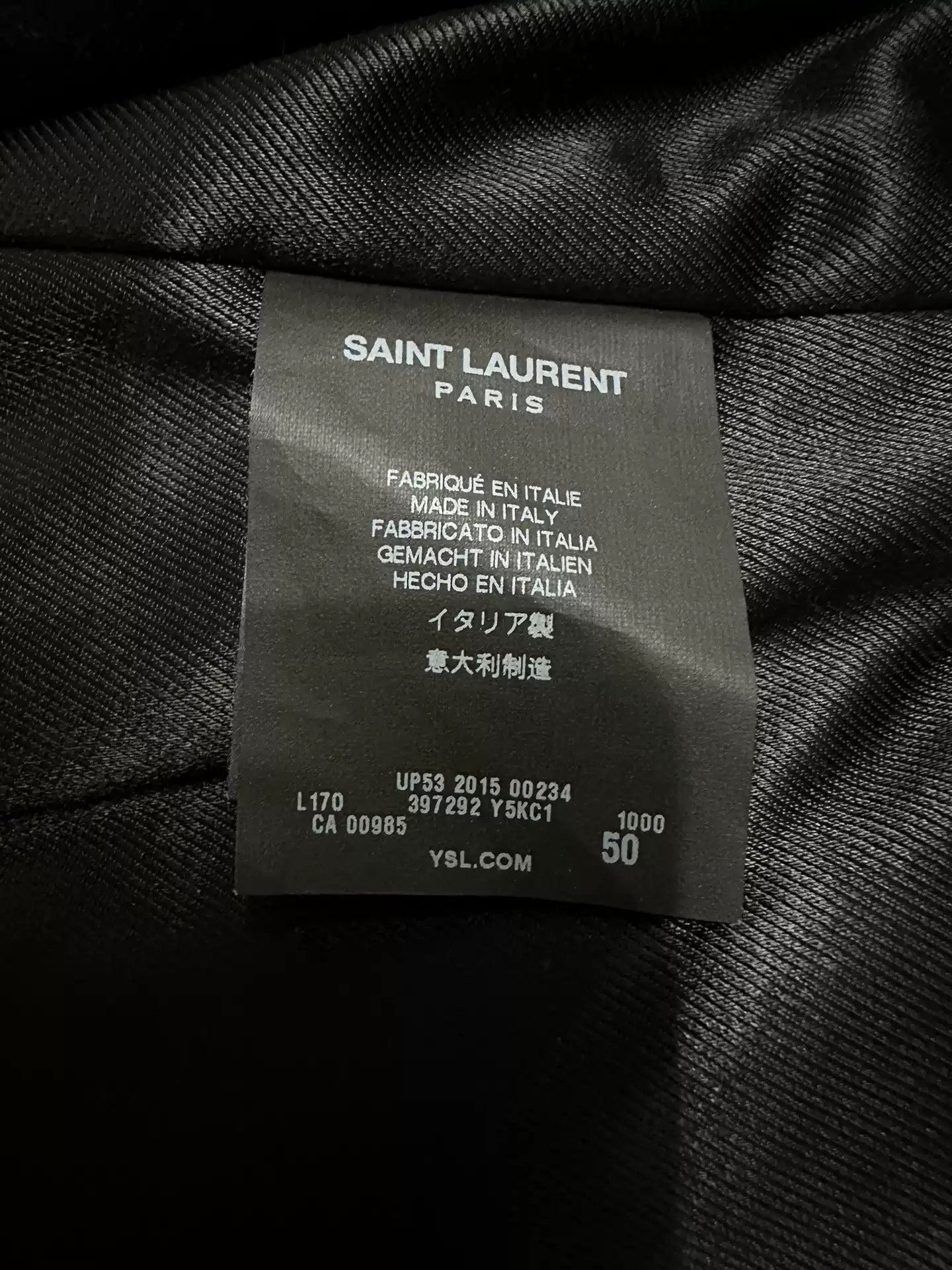 Saint Laurent Paris Saint Laurent L17 leather clothes Size US L / EU 52-54 / 3 - 4 Thumbnail