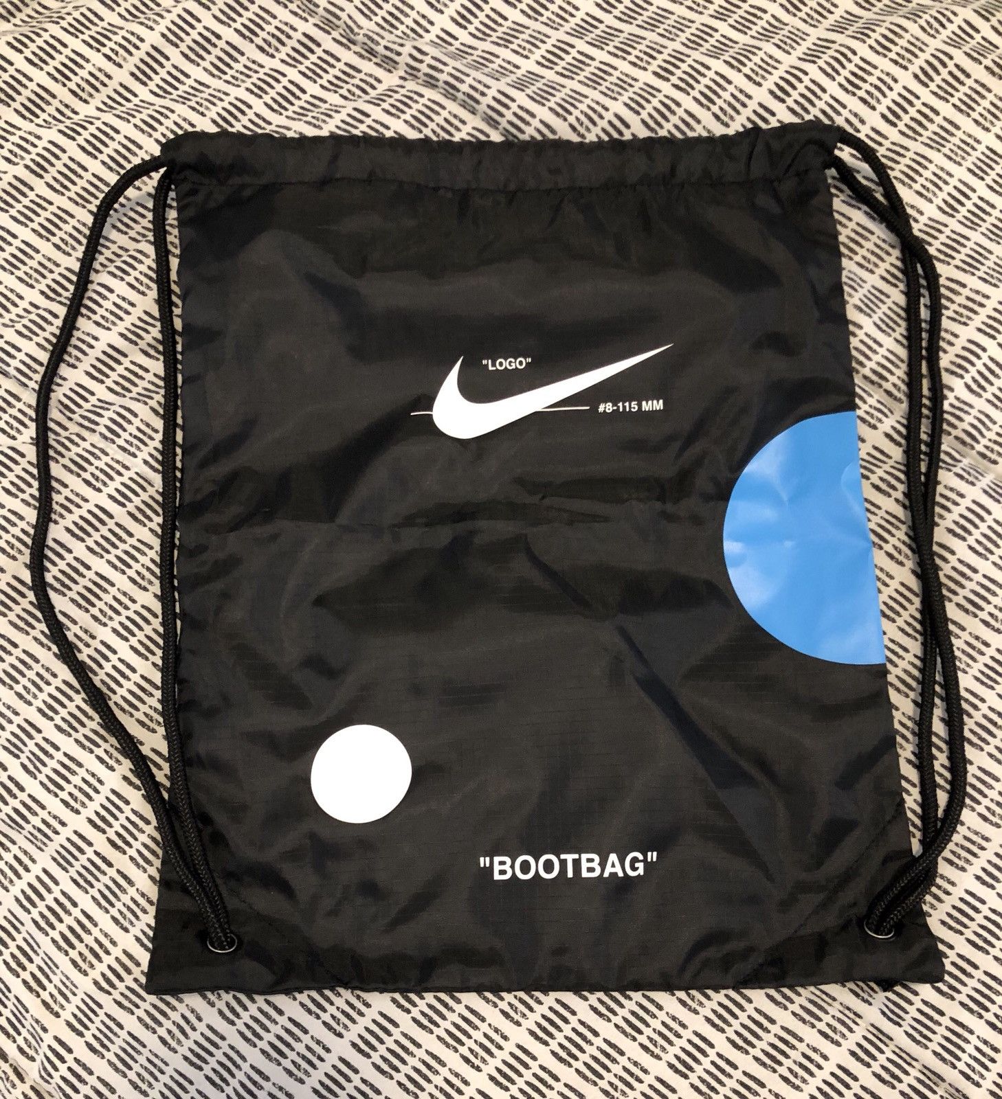 Nike off best sale white boot bag