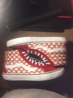 Supreme Vans Red Checkered | Grailed