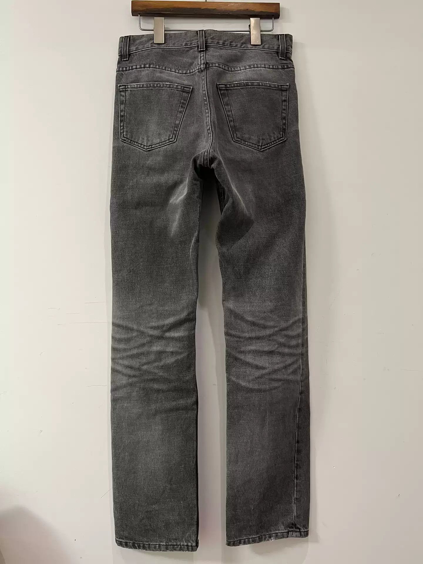 Helmut lang faded black denim classic 5 pocket