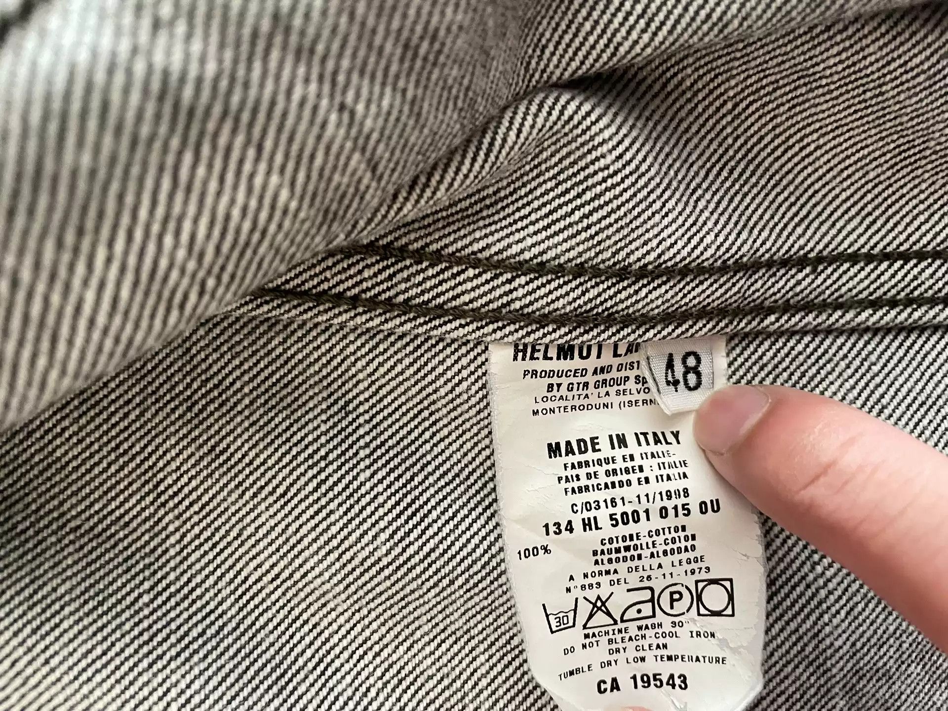 Helmut Lang Helmut Lang's denim jacket Size US M / EU 48-50 / 2 - 5 Thumbnail