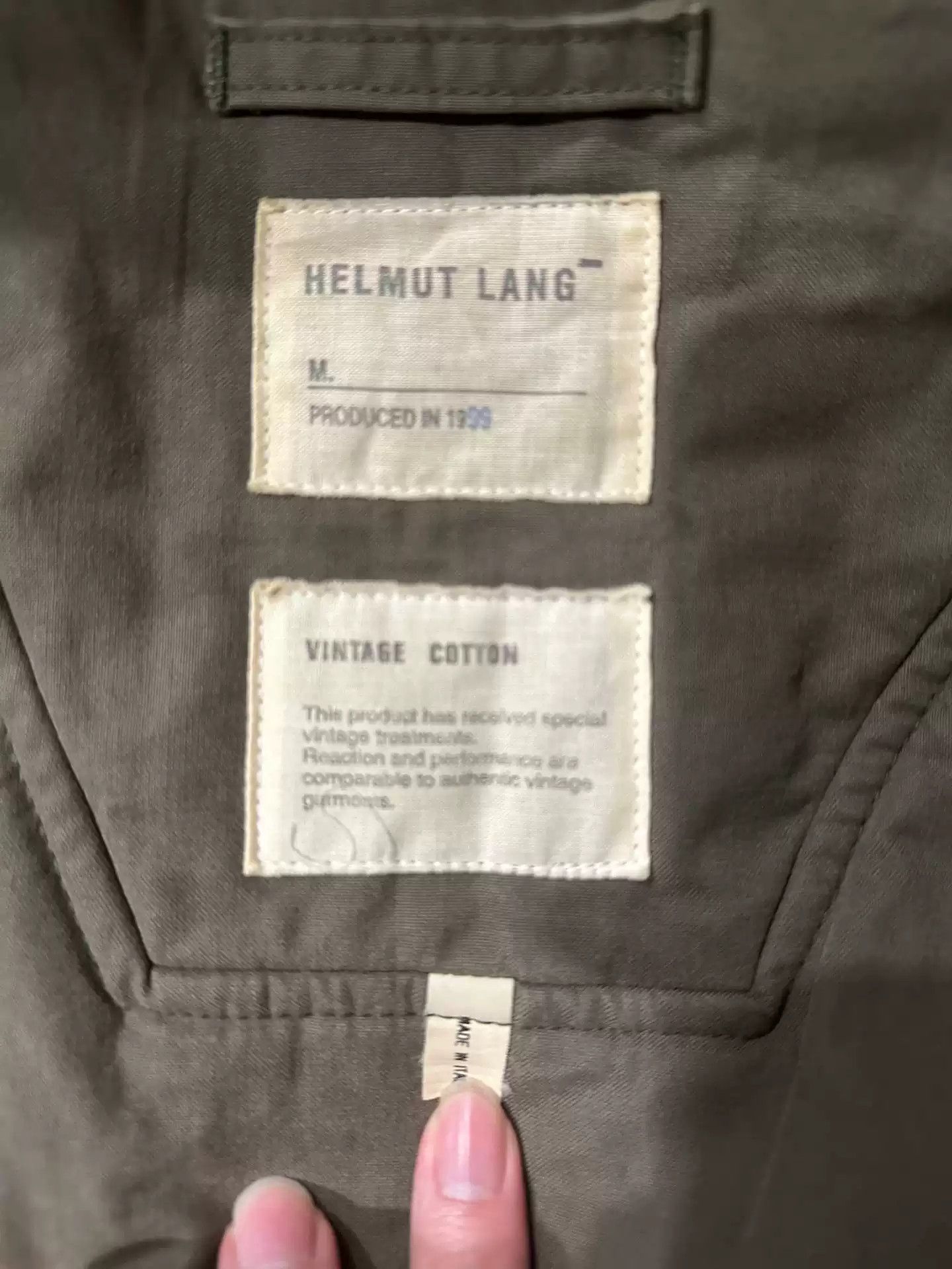 Helmut Lang Helmut lang 1999 vintage cotton cotton suit Size US L / EU 52-54 / 3 - 4 Thumbnail