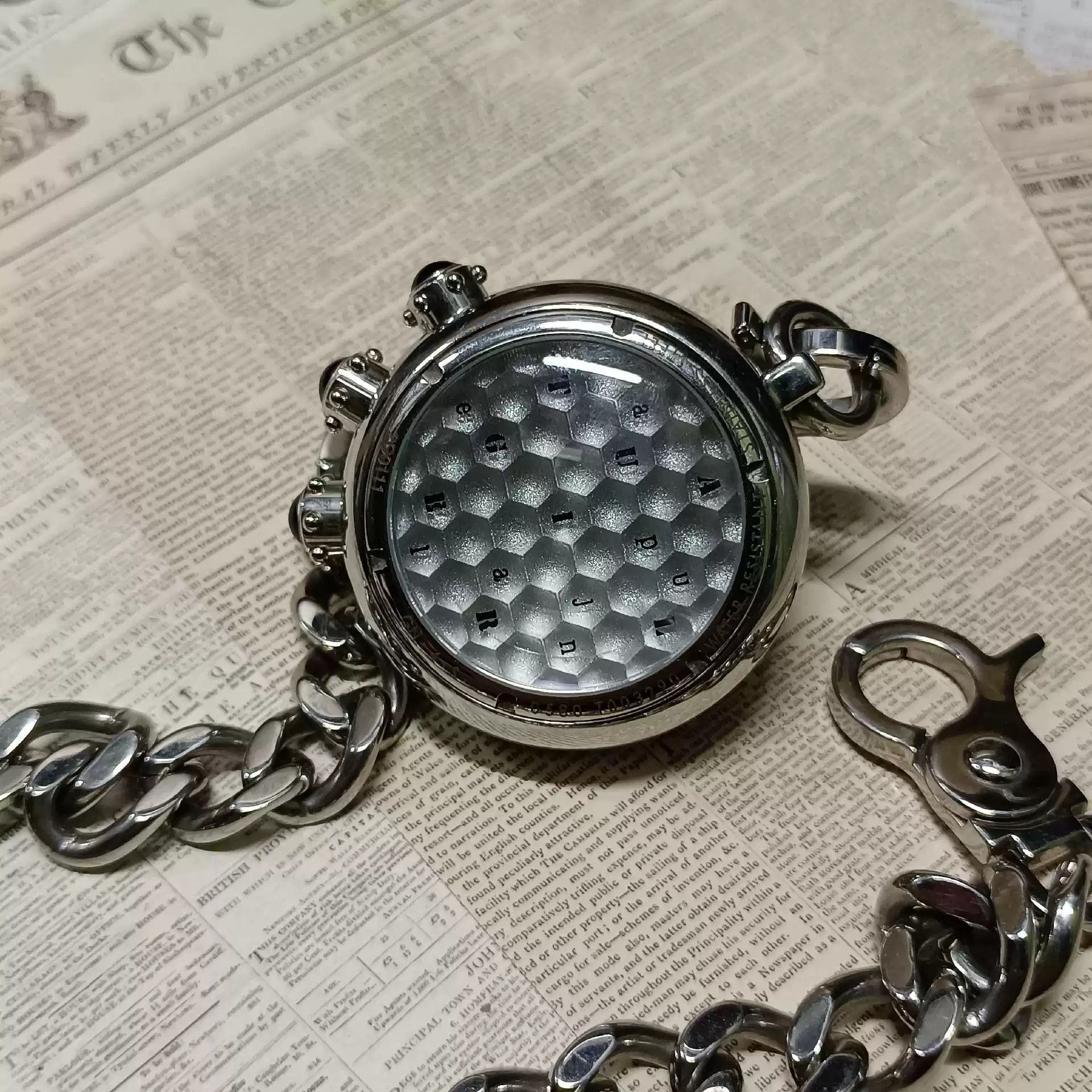 Jean Paul Gaultier Jeanpaul gaultierfile Blue Stone Glass Pocket-watch Watch Size ONE SIZE - 6 Thumbnail