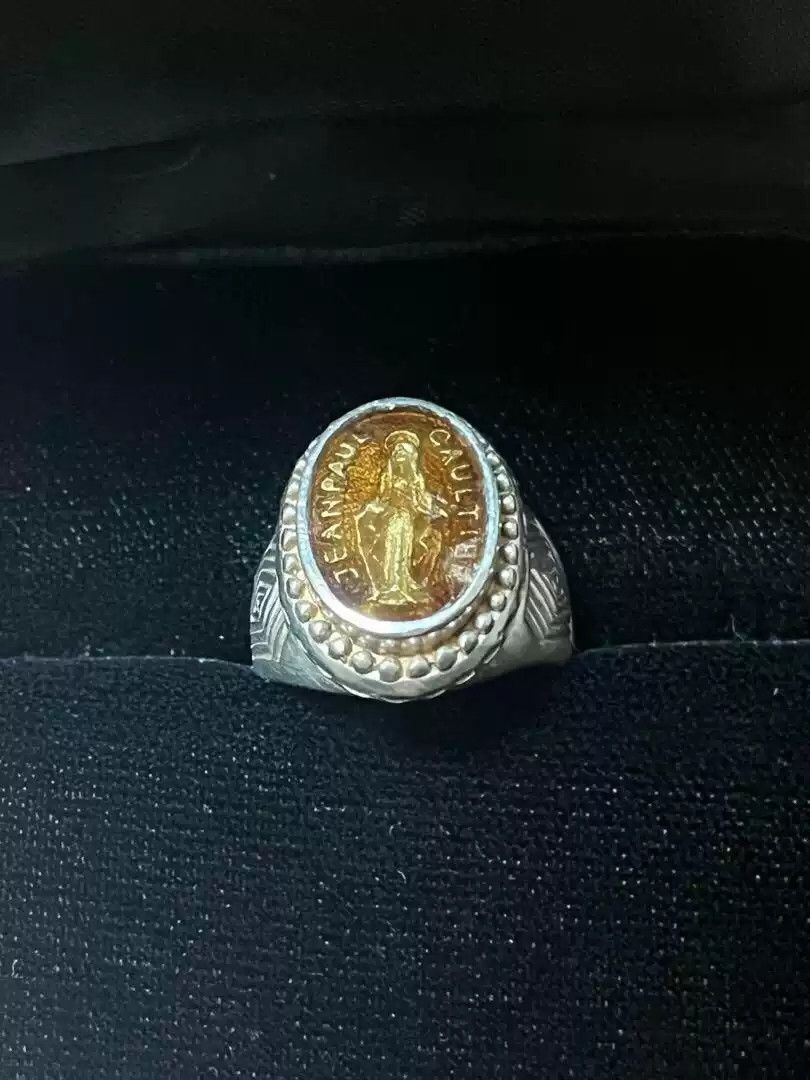 Gaultier Amber Yellow Gold Our Lady Ring