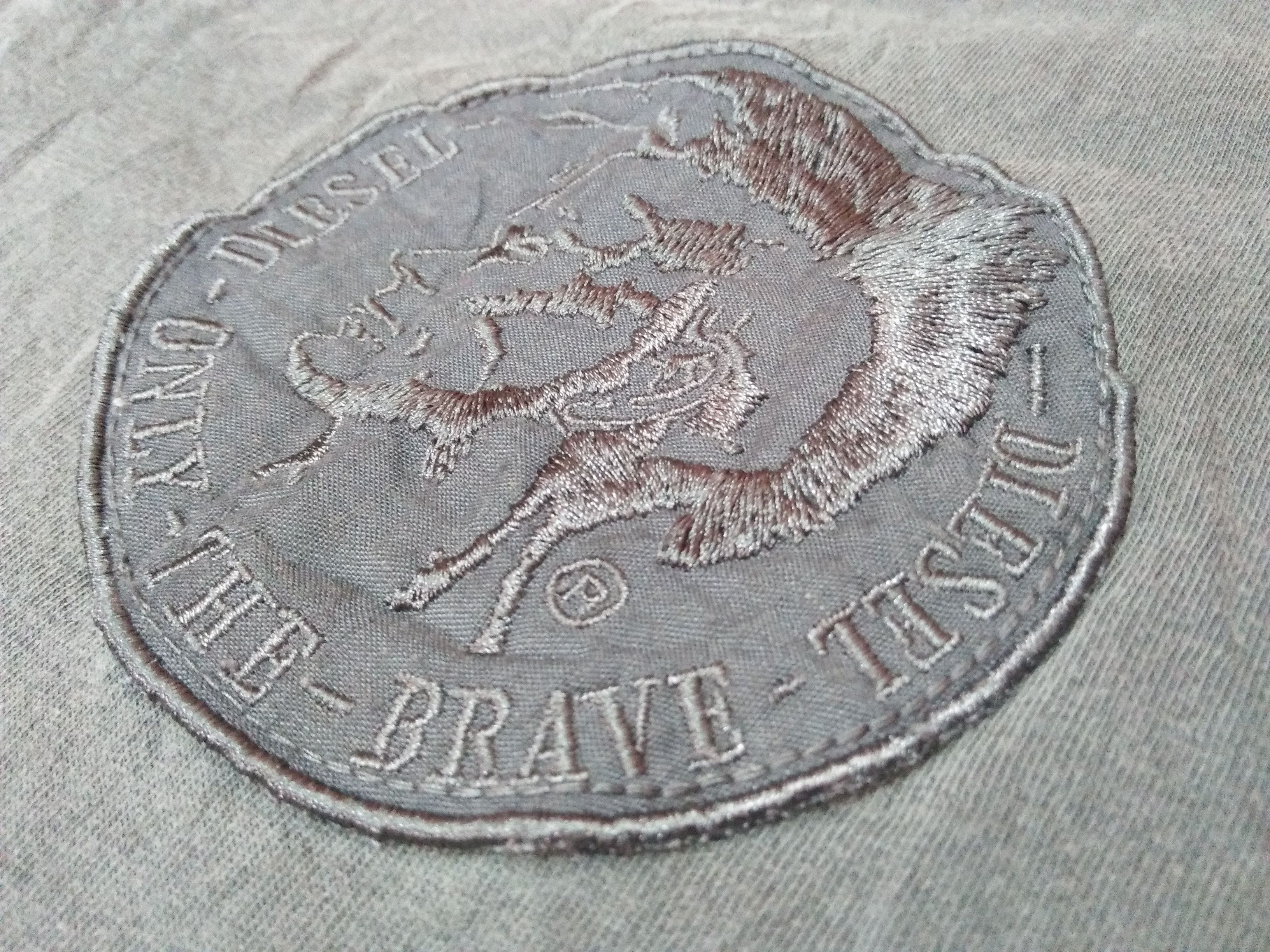 Diesel DIESEL Mohawk Only The Brave Patch Dark Green Polo Shirt Size US M / EU 48-50 / 2 - 3 Thumbnail