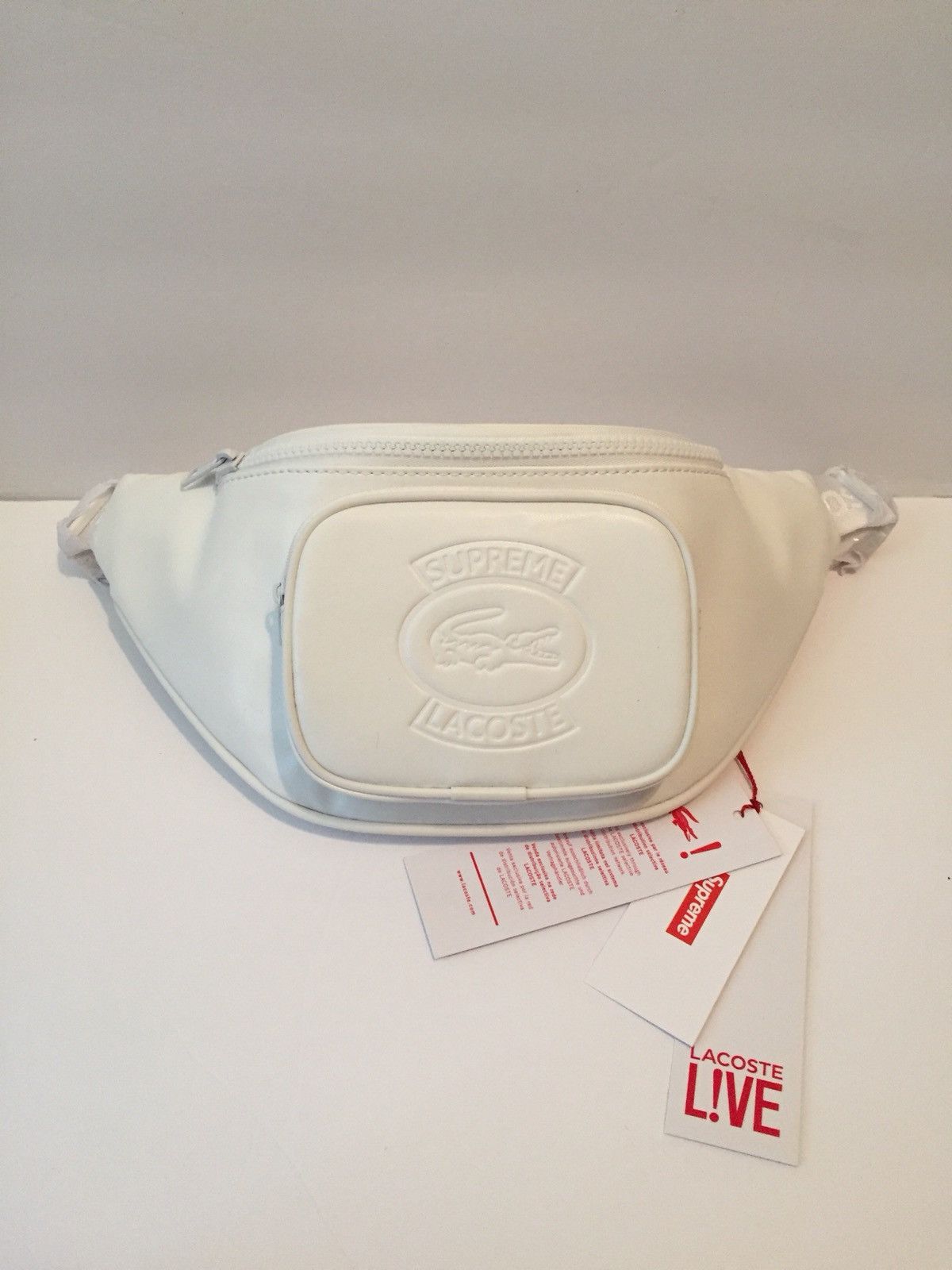 Supreme White Lacoste X Supreme Waist Bag | Grailed