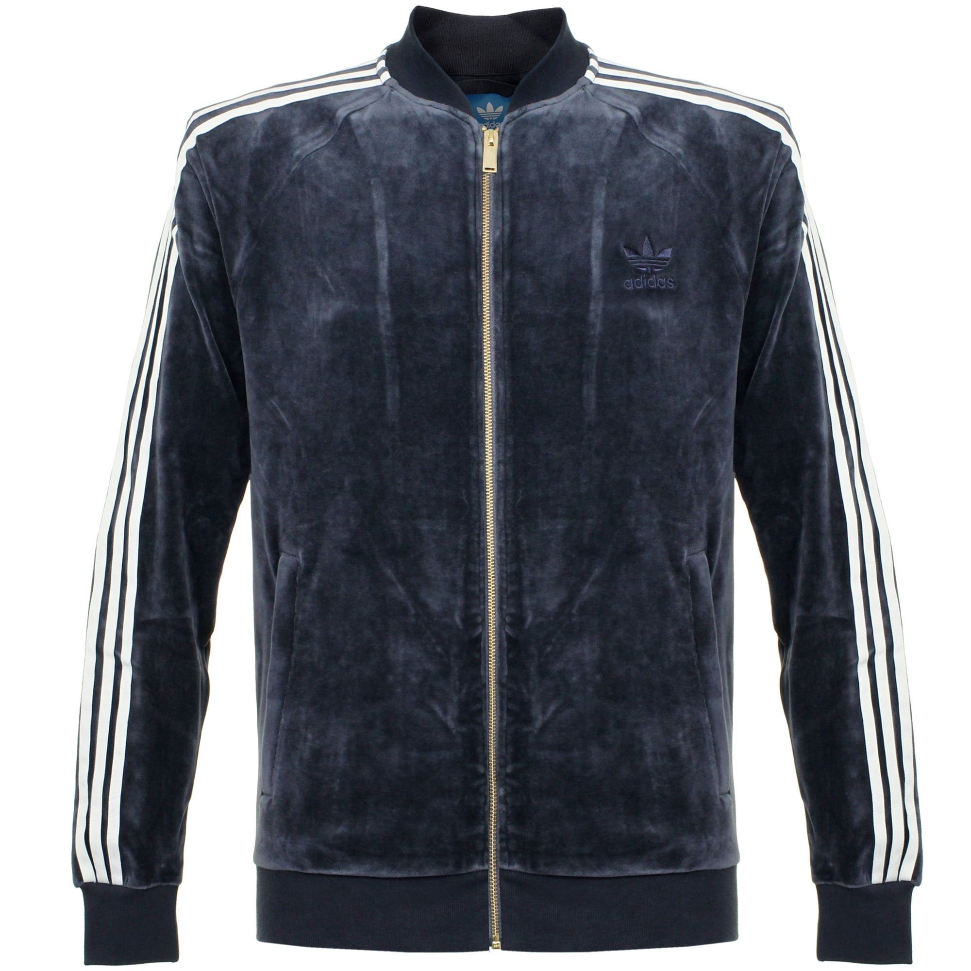 Adidas Originals Beckenbauer Velour Men's Full Zip Track