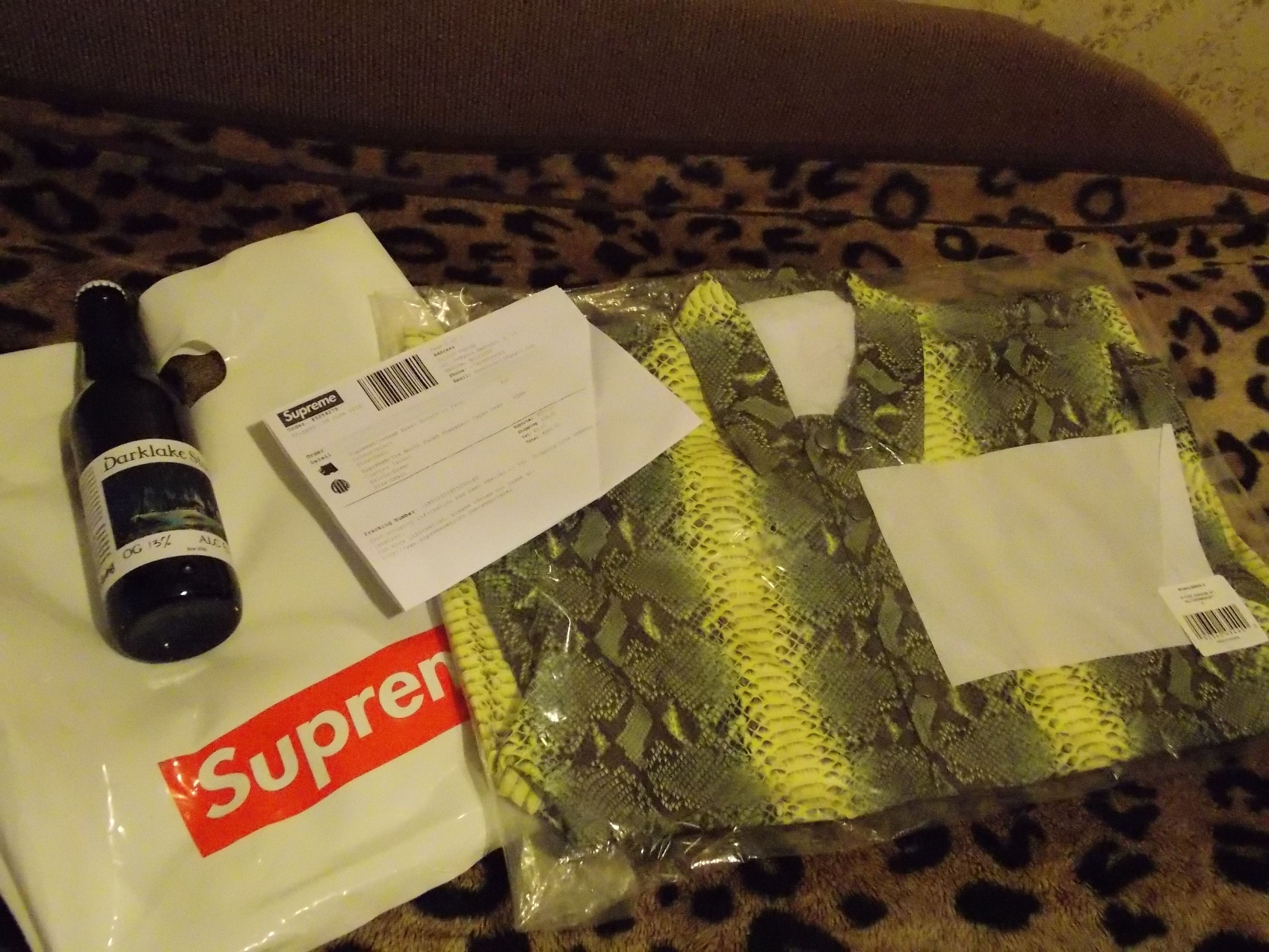 Supreme The North Face Snakeskin Taped Seam Coaches Jacket