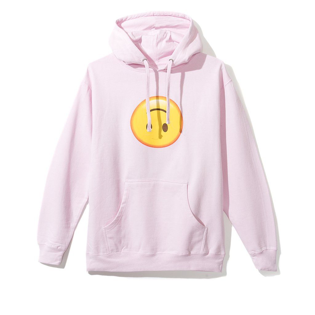 Anti Social Social Club Pink HMU / Emoji Hoodie | Grailed