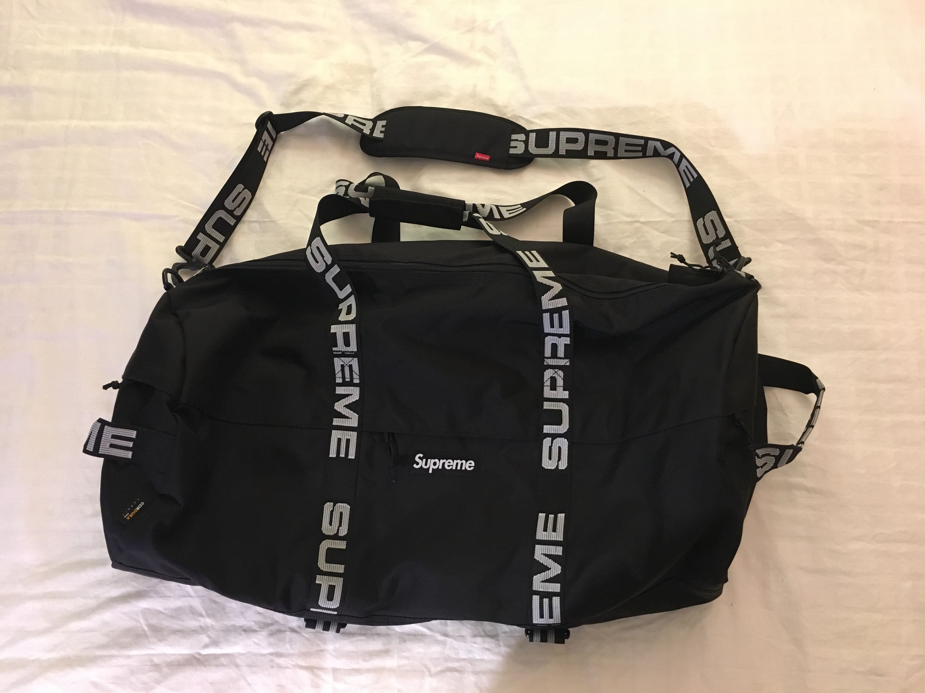 Supreme Big Duffle Bag Black S/S 20