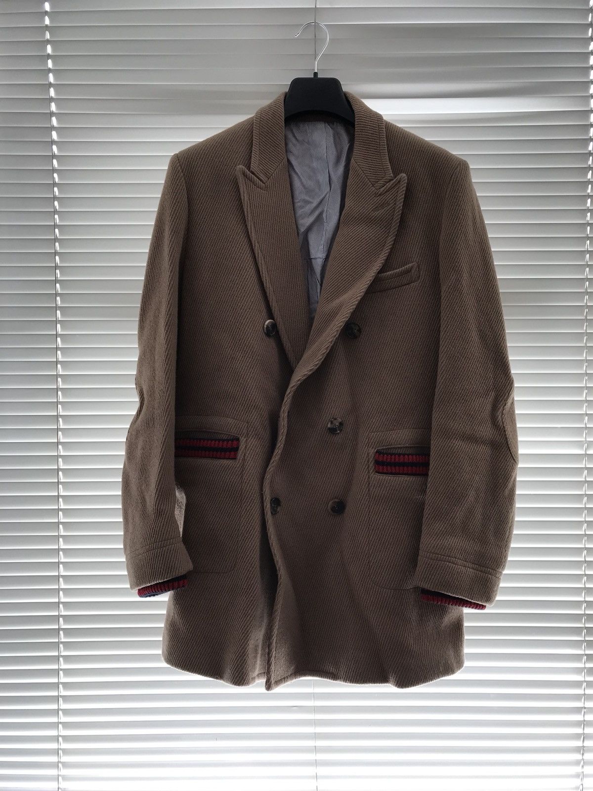 Band Of Outsiders Beige Double Breasted Coat Size US L / EU 52-54 / 3 - 7 Thumbnail
