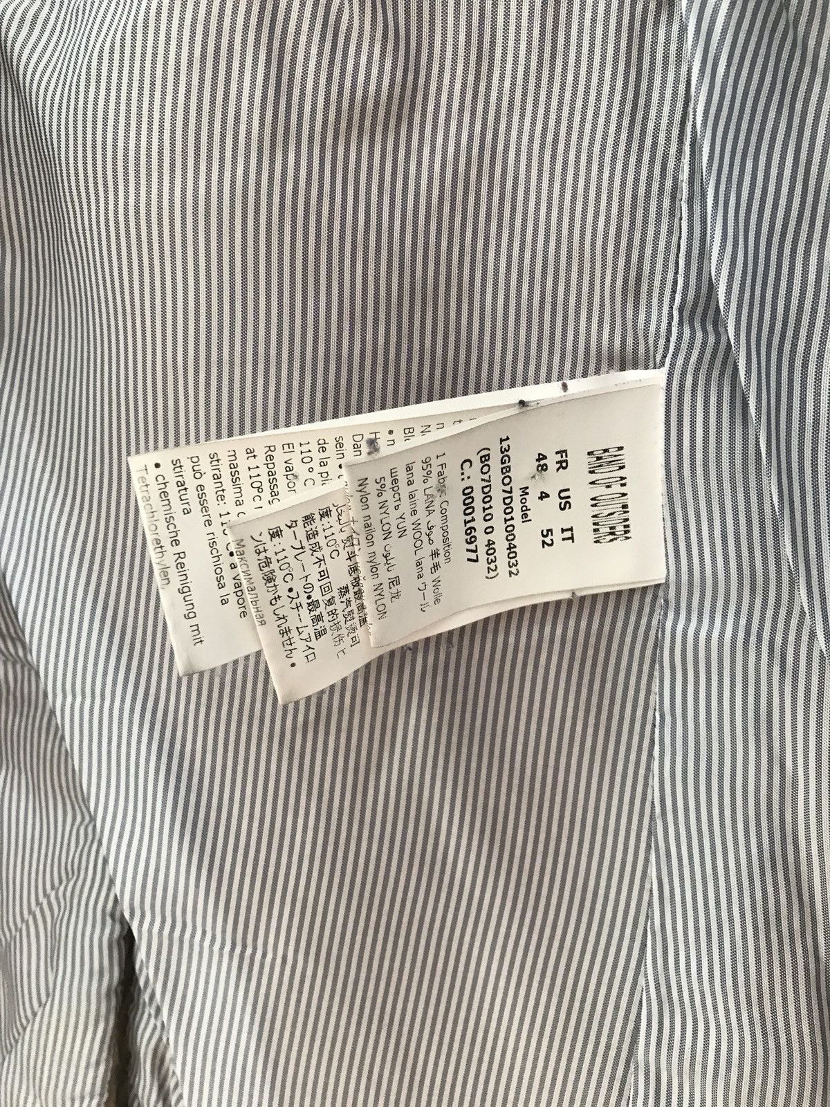 Band Of Outsiders Beige Double Breasted Coat Size US L / EU 52-54 / 3 - 9 Thumbnail