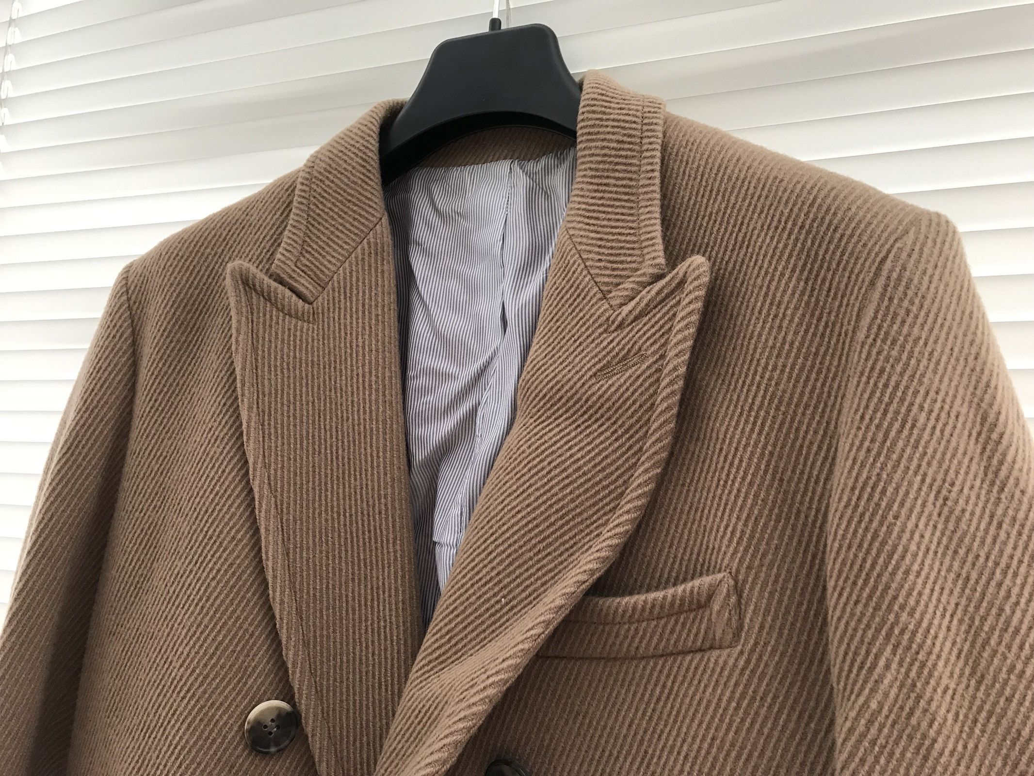 Band Of Outsiders Beige Double Breasted Coat Size US L / EU 52-54 / 3 - 2 Thumbnail