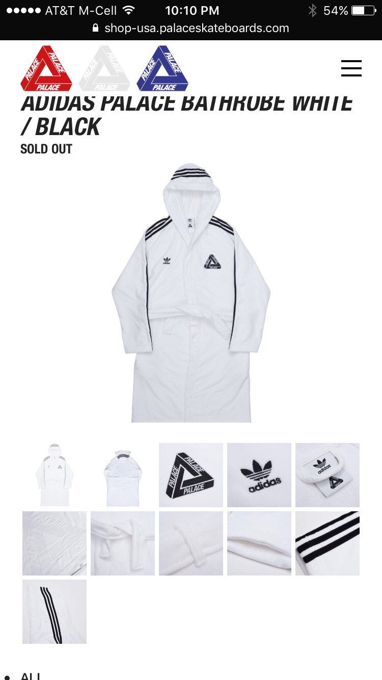 Adidas × Palace Palace X Adidas Robe | Grailed