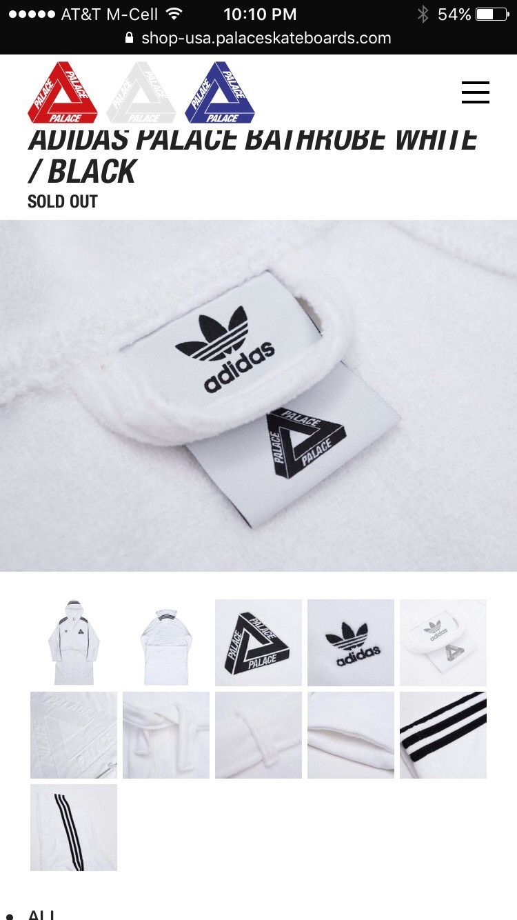 Adidas × Palace Palace X Adidas Robe | Grailed