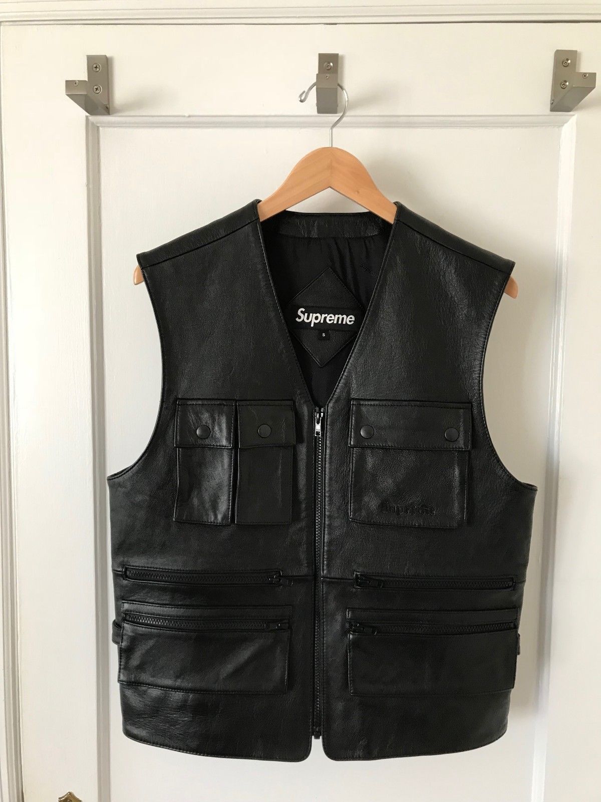 Supreme FINAL DROP NEW Supreme Black Tupac Leather Utility Vest Size Small Grailed