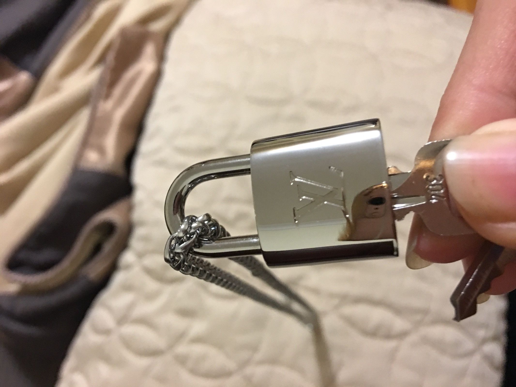 Authentic Louis Vuitton Lock With Chain